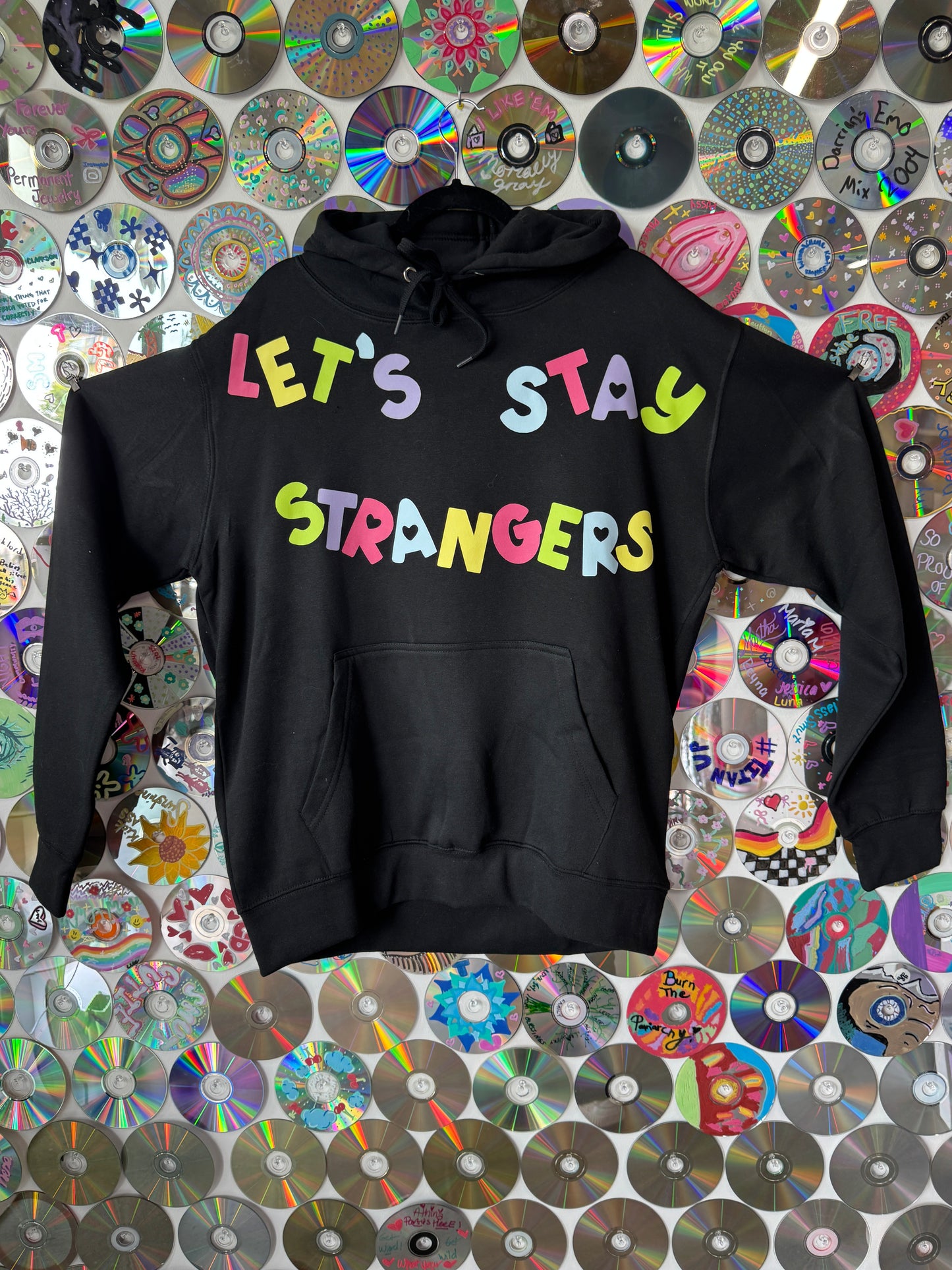 Let's Stay Strangers Jumble Hoodie  XL #743