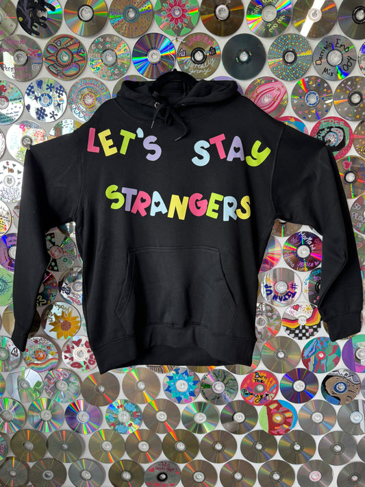 Let's Stay Strangers Jumble Hoodie  XL #743