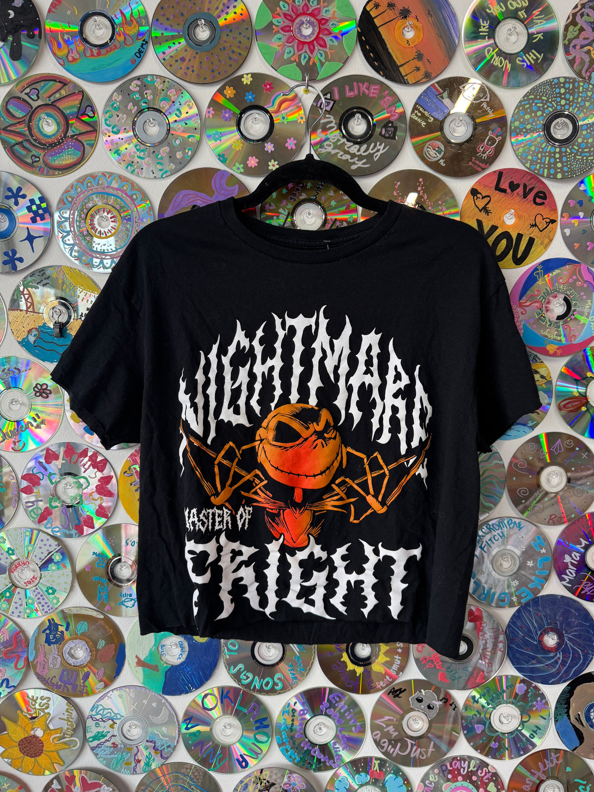 #281 - Nightmare, Master of Fright Jack Skellington Crop T-shirt - M
