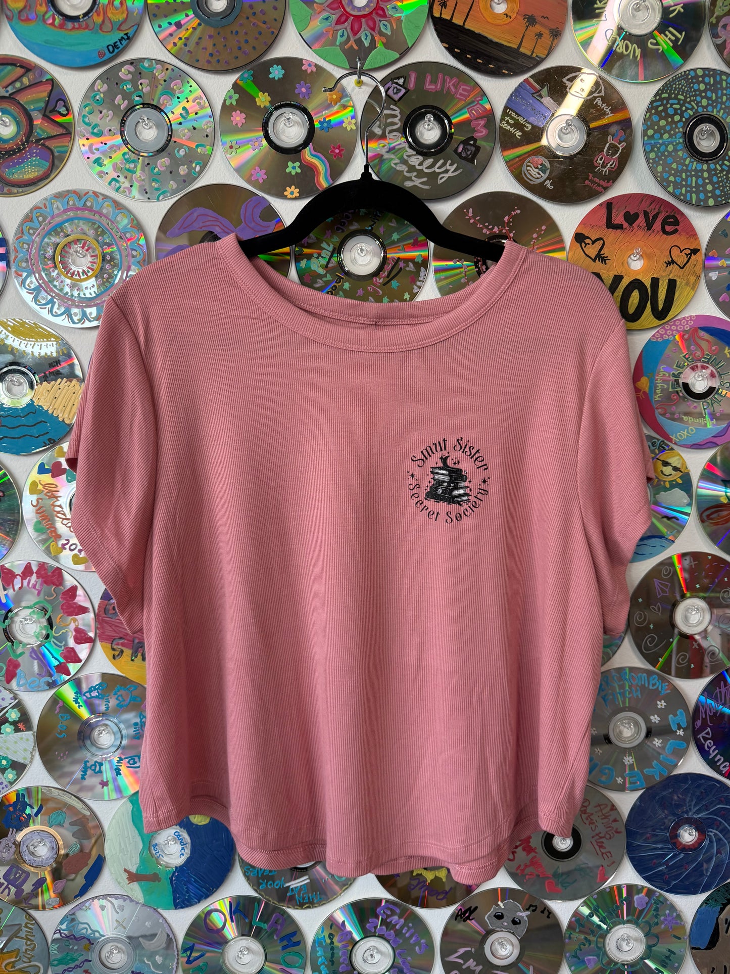 #211 - Smut Sister Secret Society Pink Baby Tee - XXL