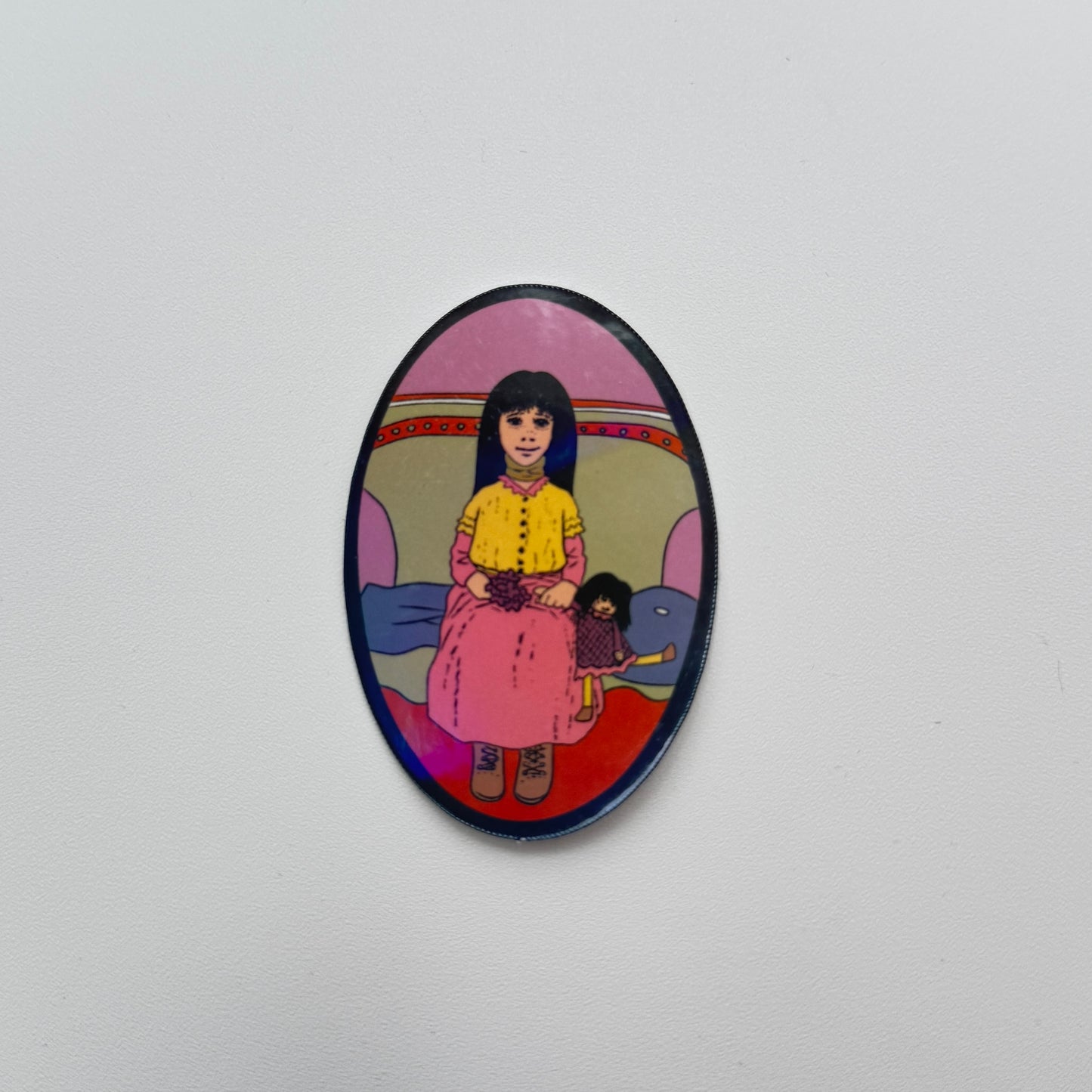 Girl with the Green Ribbon Sticker G2