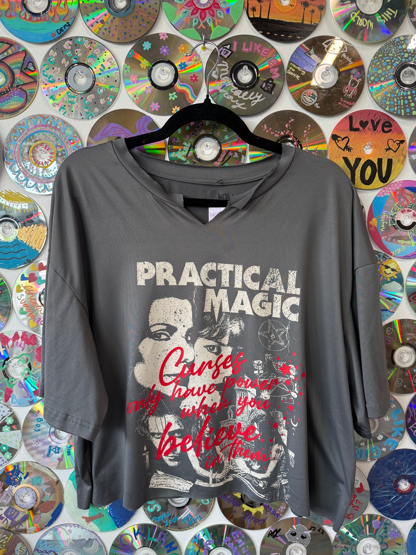 #222 - Practical Magic Crop t-shirt - 2XL