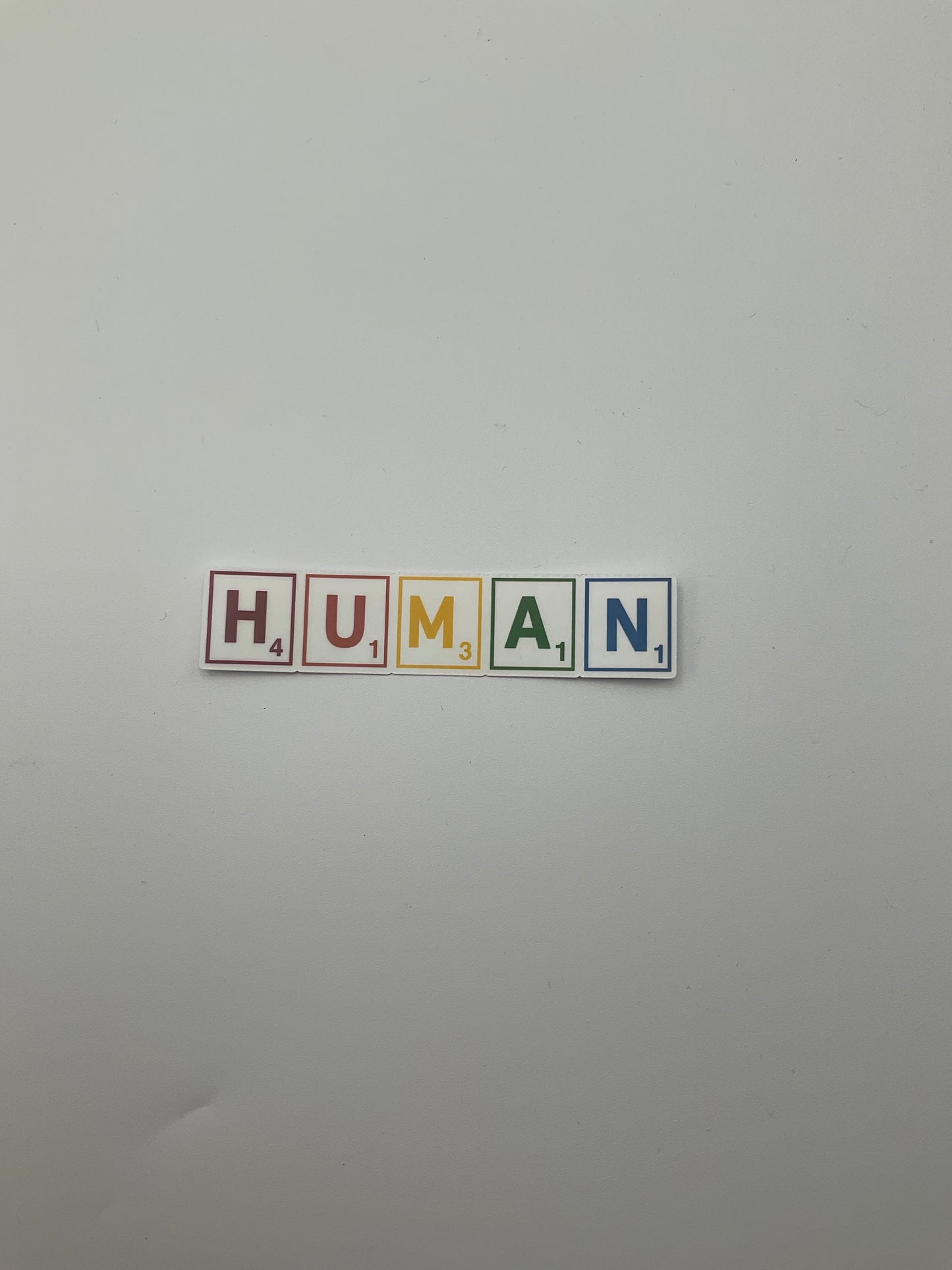 HUMAN Scrabble Pride Stickers G20