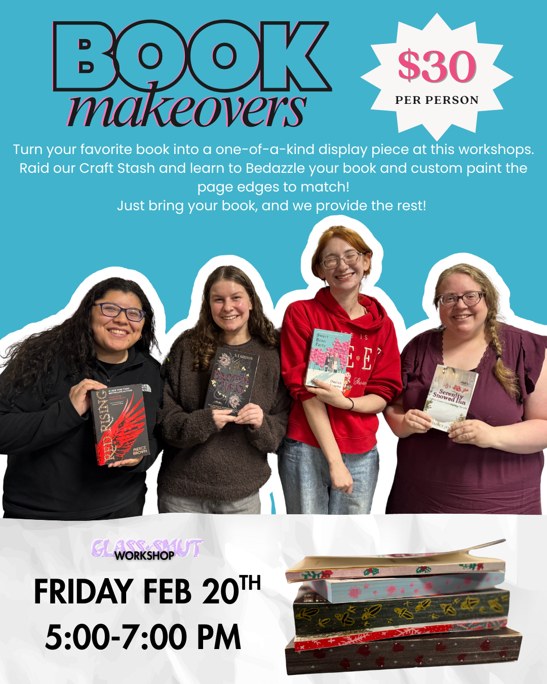 2/20 5-7pm - Book Makeover Workshop
