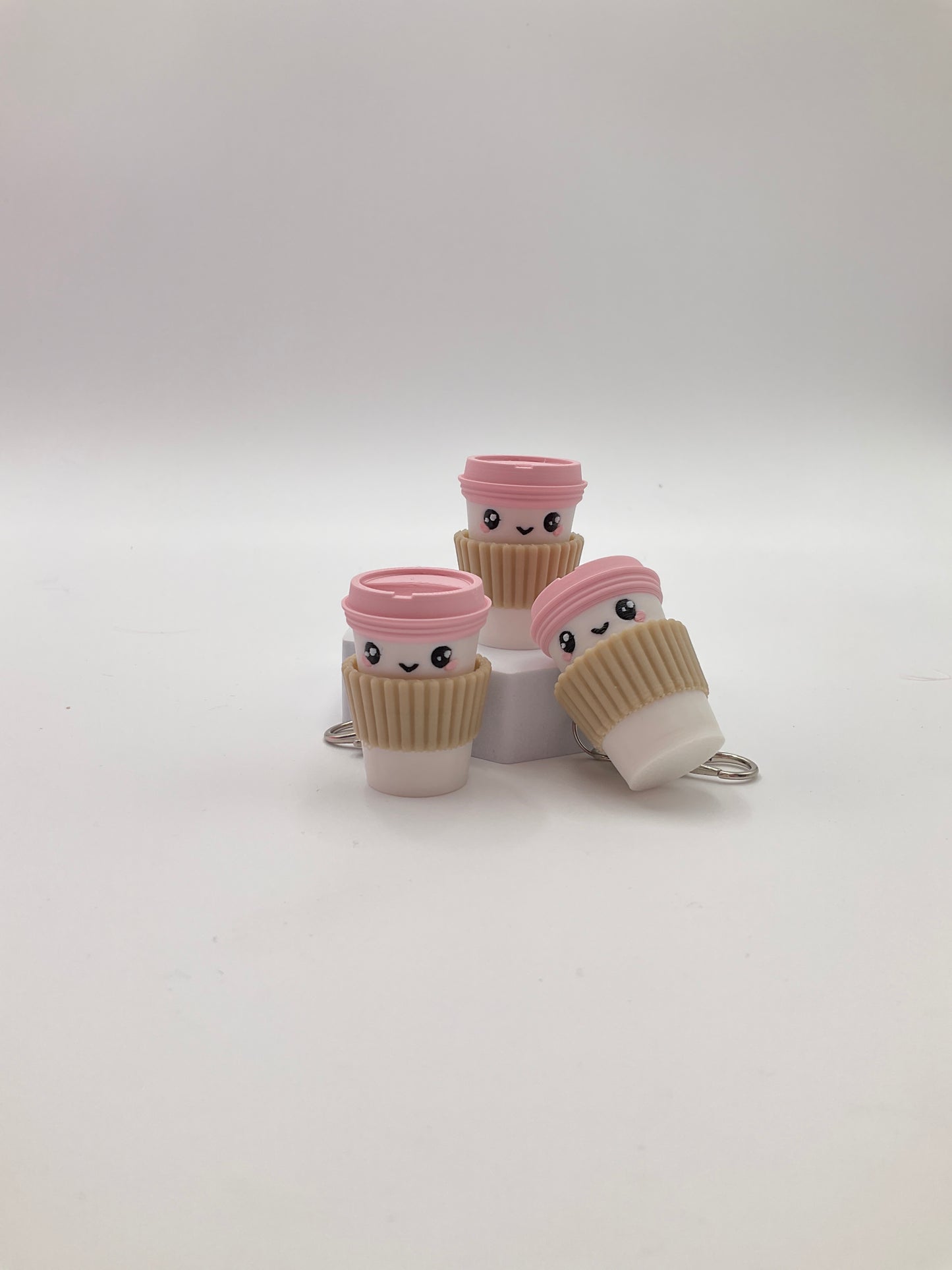 Coffee Cup Clicker Keychains