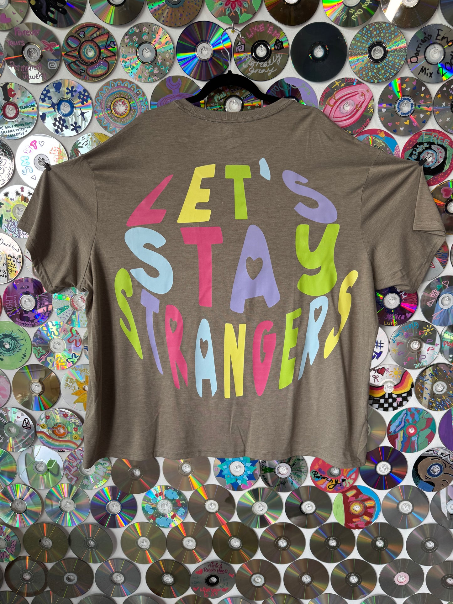 Let's Stay Strangers Stone Pocket T-shirt 4XL #741