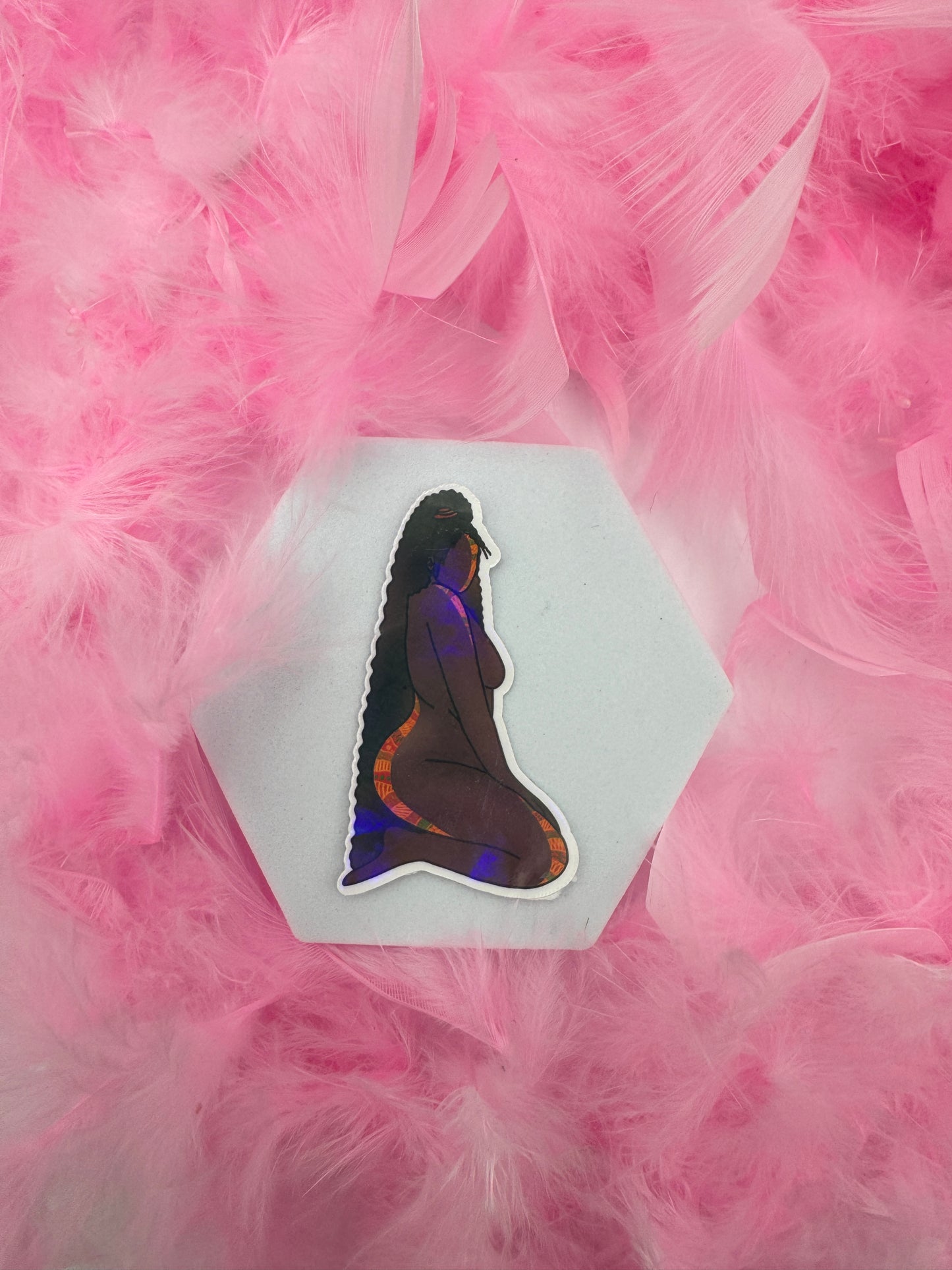 Knotless Babe Sticker G14