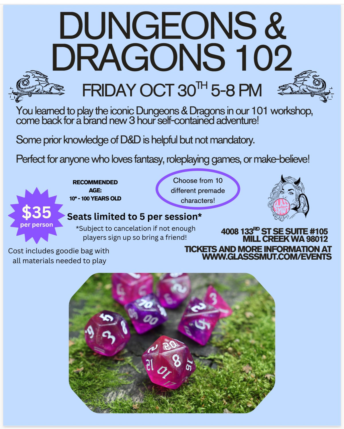 Dungeons and Dragons Adventure - 10/30 - 5-8pm