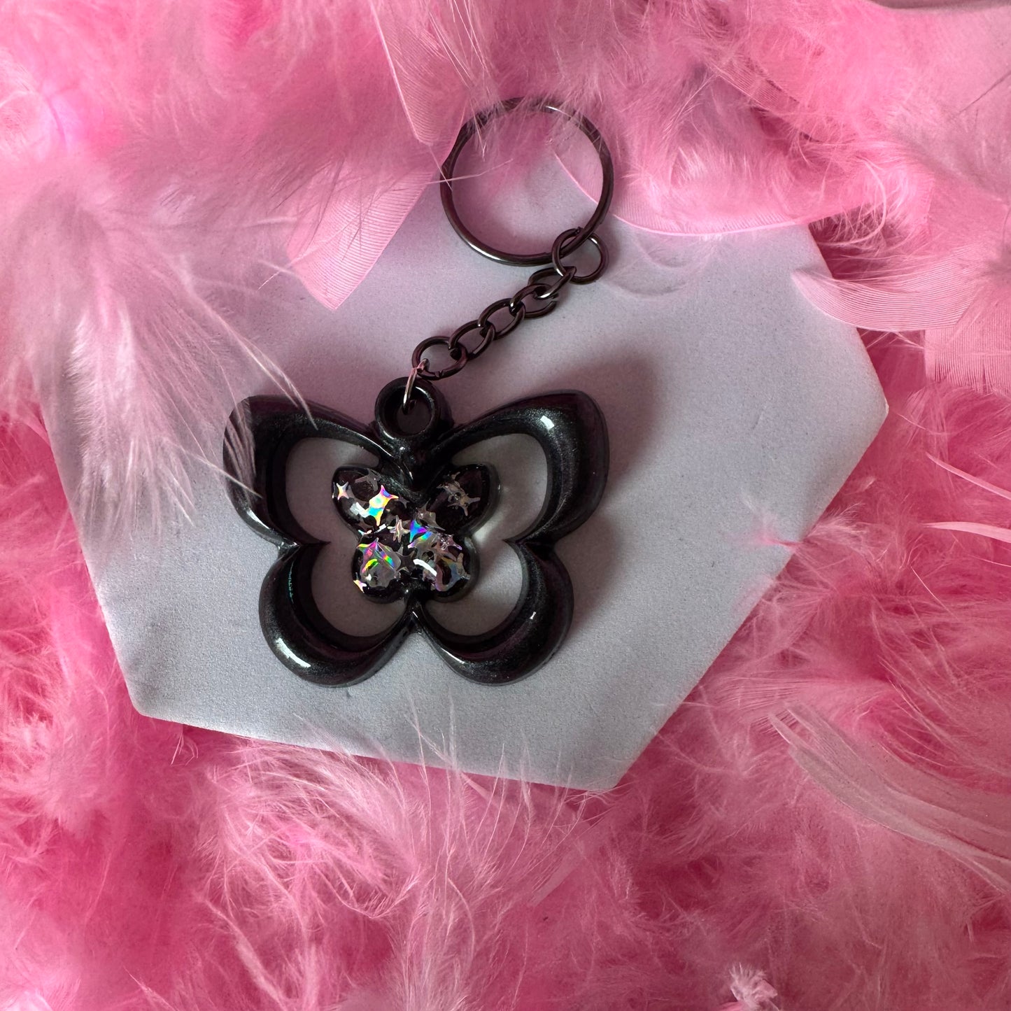 Aura Butterfly Keychain
