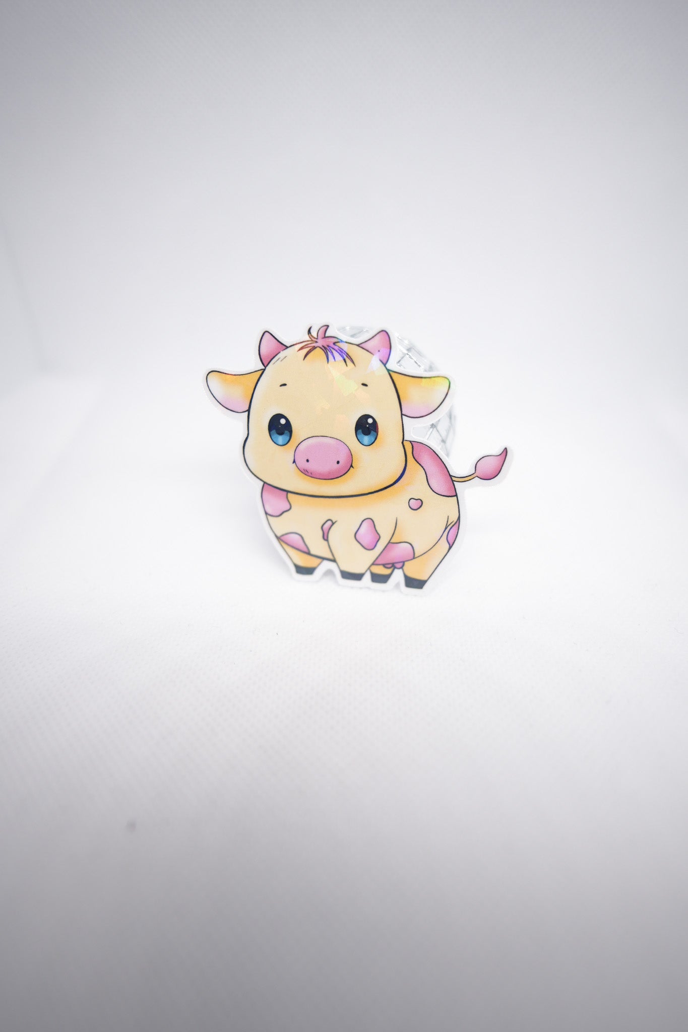 Yellow Cow Sticker - D1