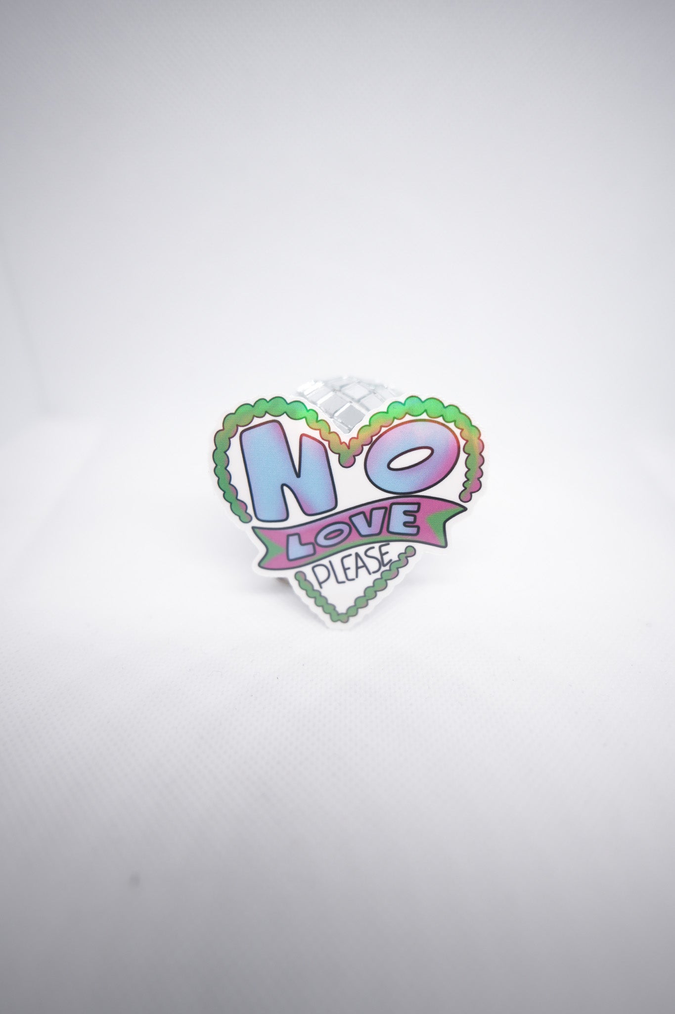 No Love Please Sticker - C7