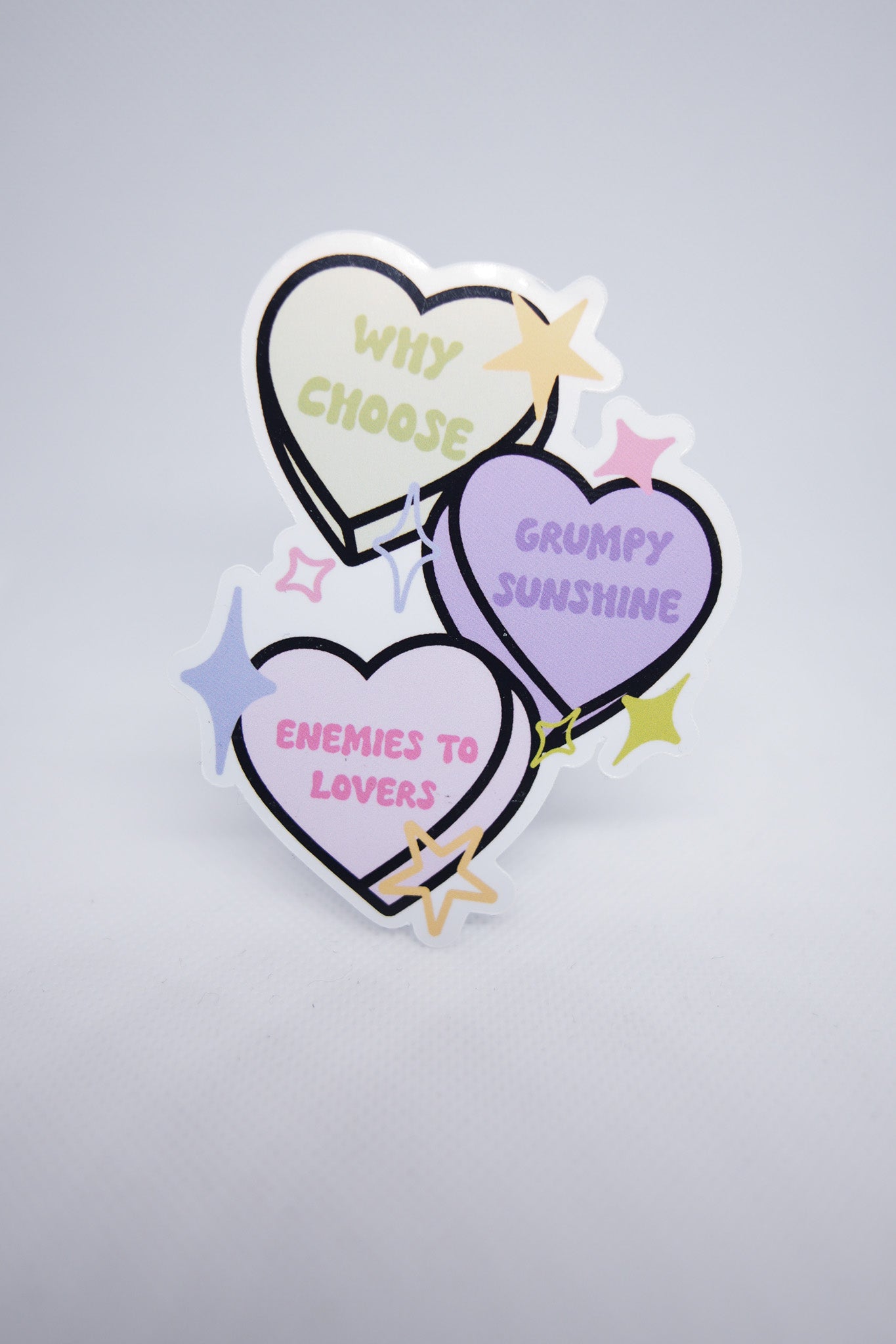 Romance Trope Convo Hearts Sticker - B7