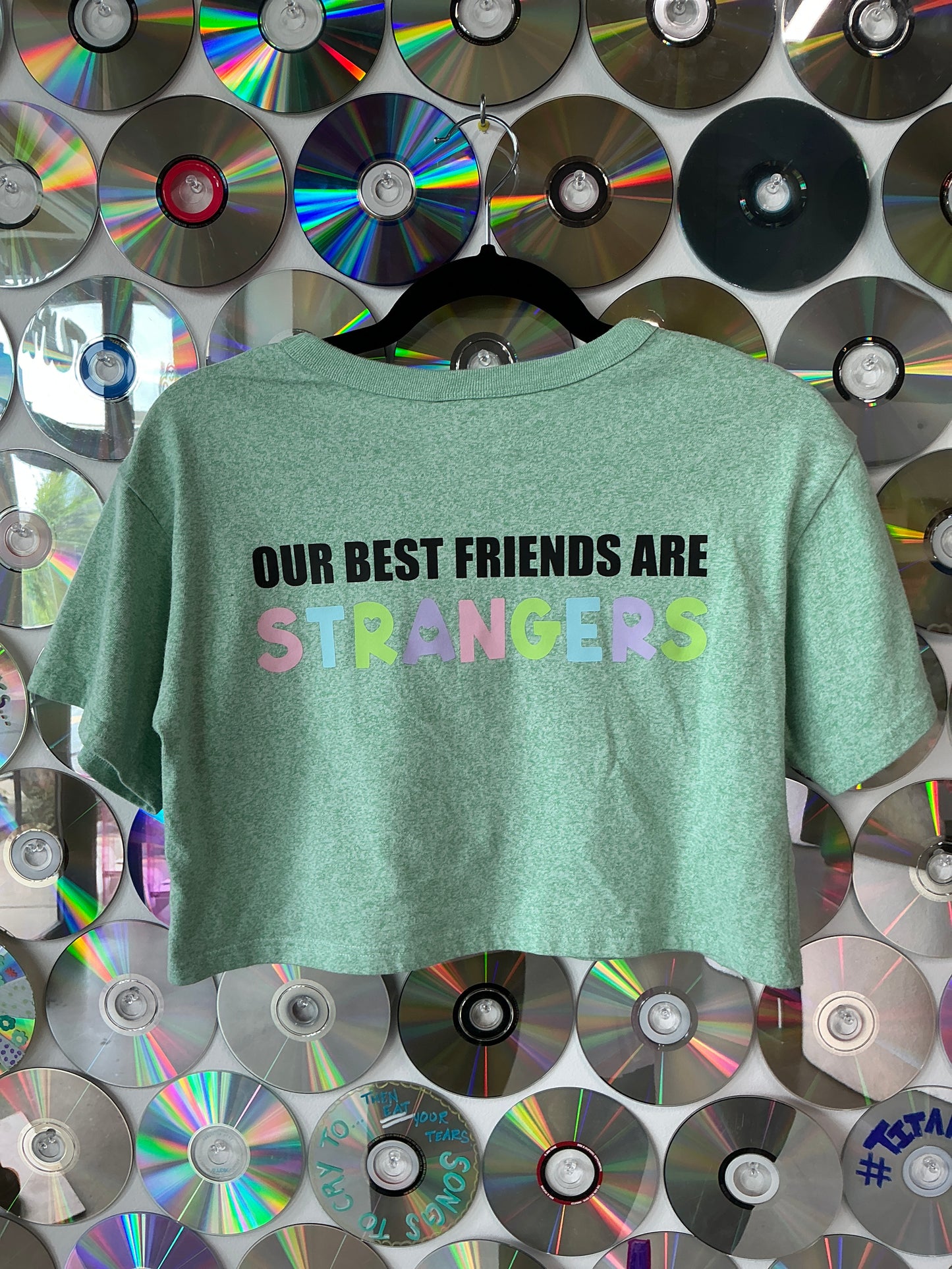 Our Best Friends Are Strangers Green Crop S #336