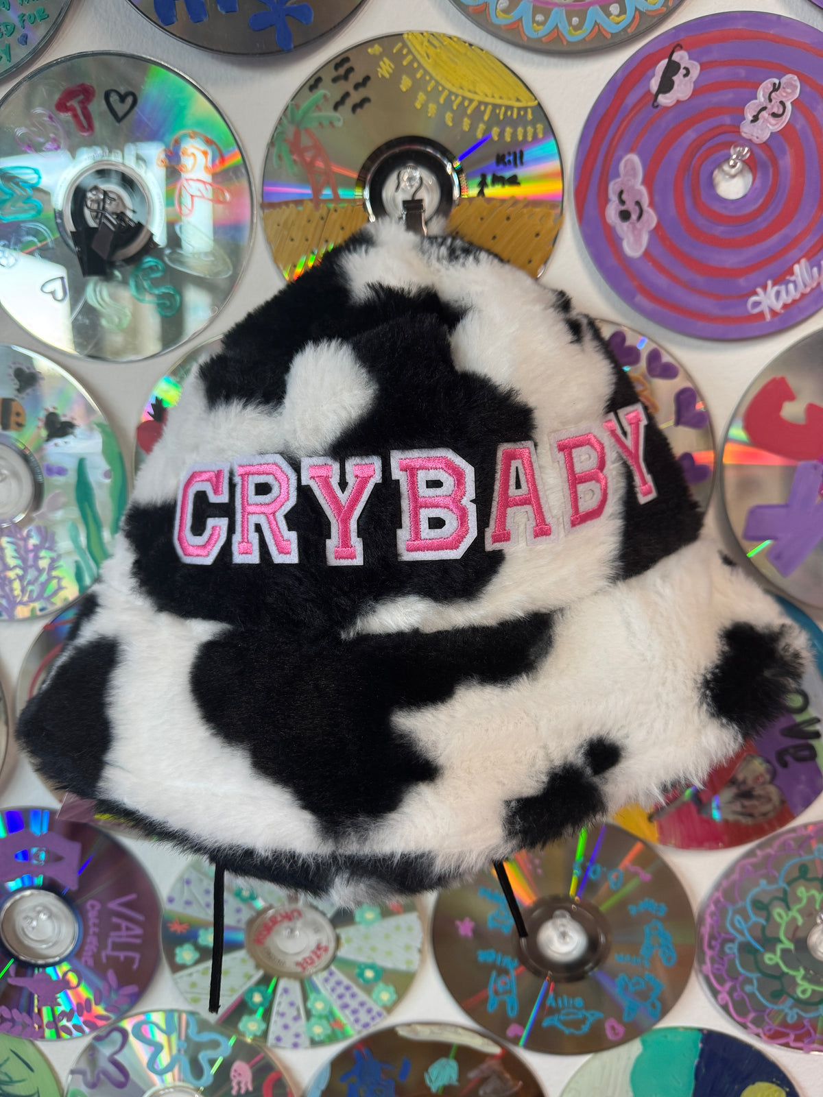#272 - Crybaby Cowprint Fuzzy Bucket Hat
