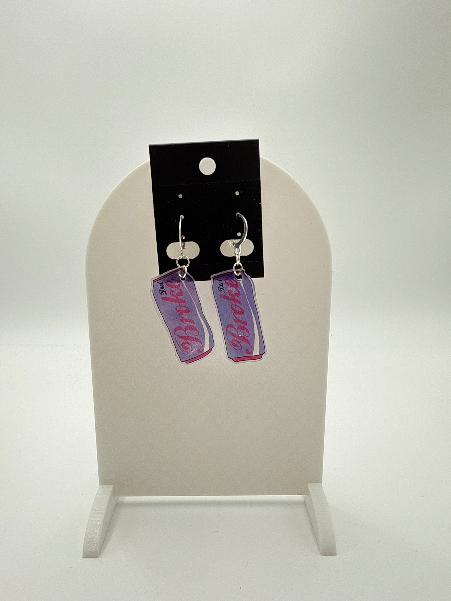 Diet Broke Shrinky Dink Earrings