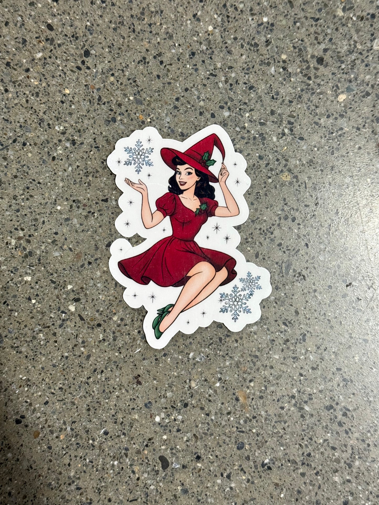 Holiday Witch Sticker - X10