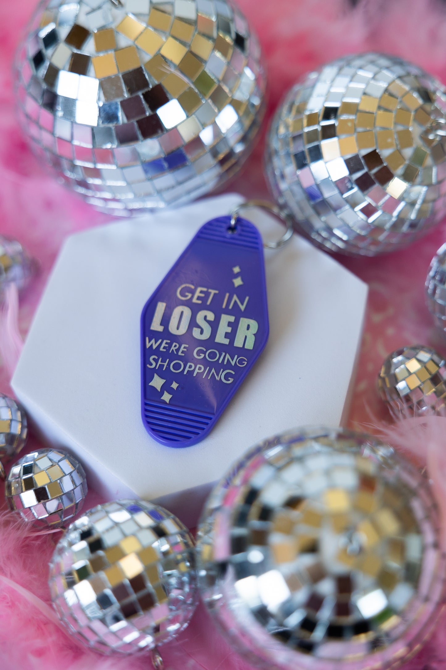 Get in Loser, We’re Going Shopping Motel Keychain