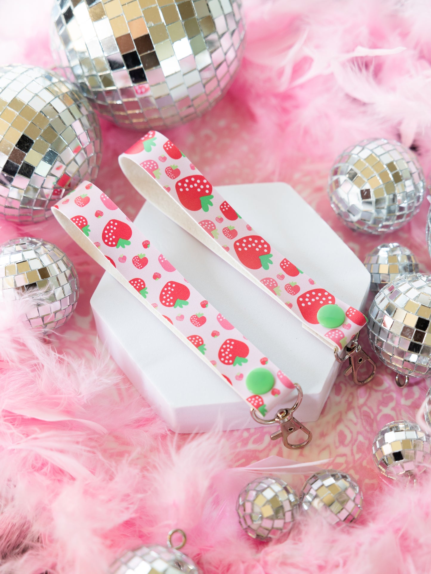 Strawberry Fields Wristlet