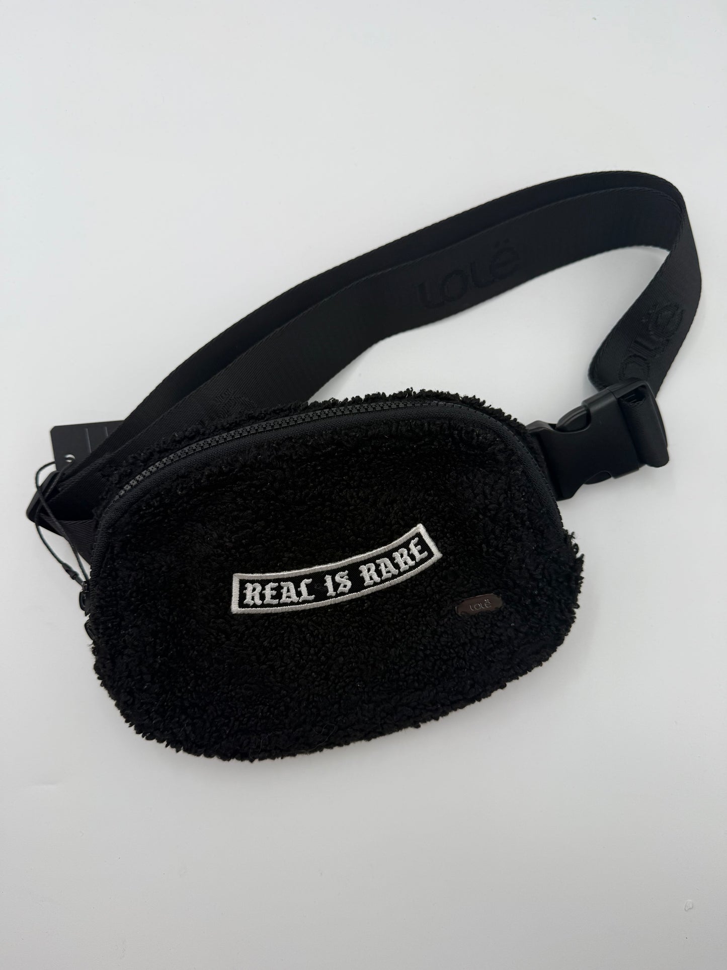 #610 - "Real is Rare" Fuzzy Belt Bag