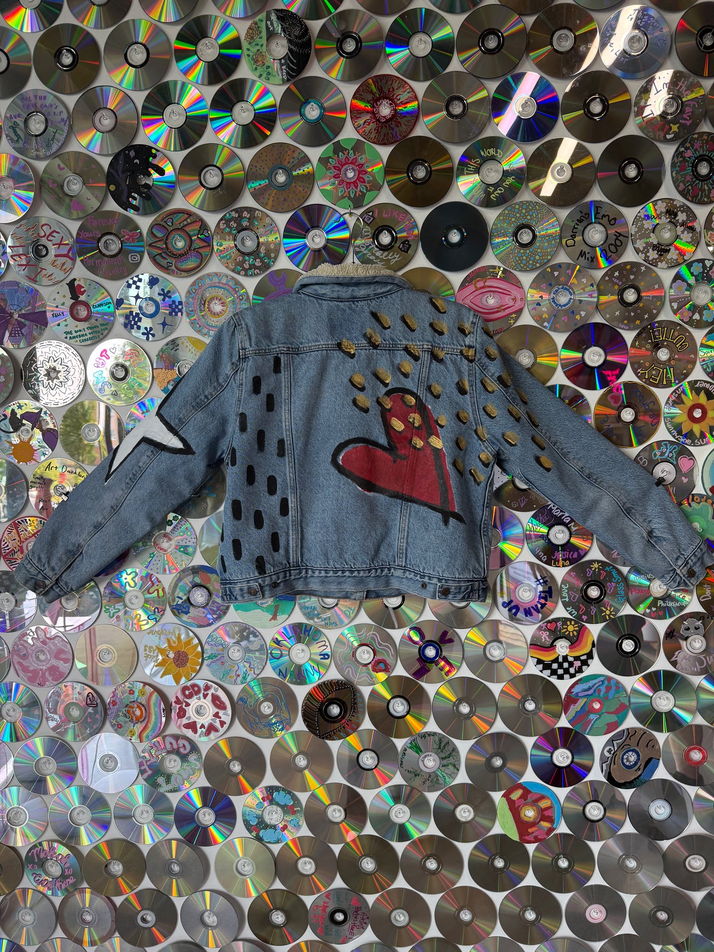 Abstract Youth Denim Jacket #663