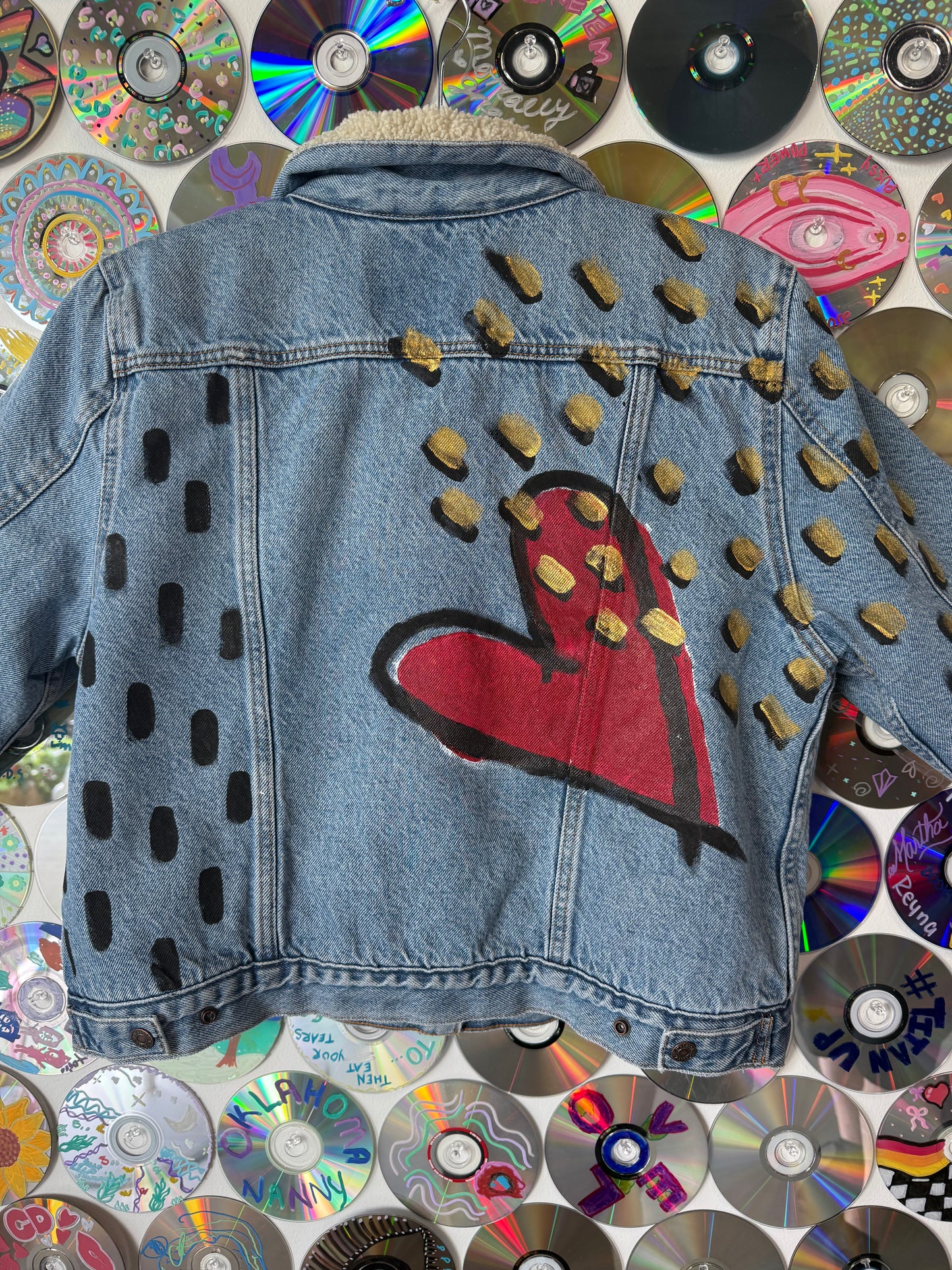 Abstract Youth Denim Jacket #663