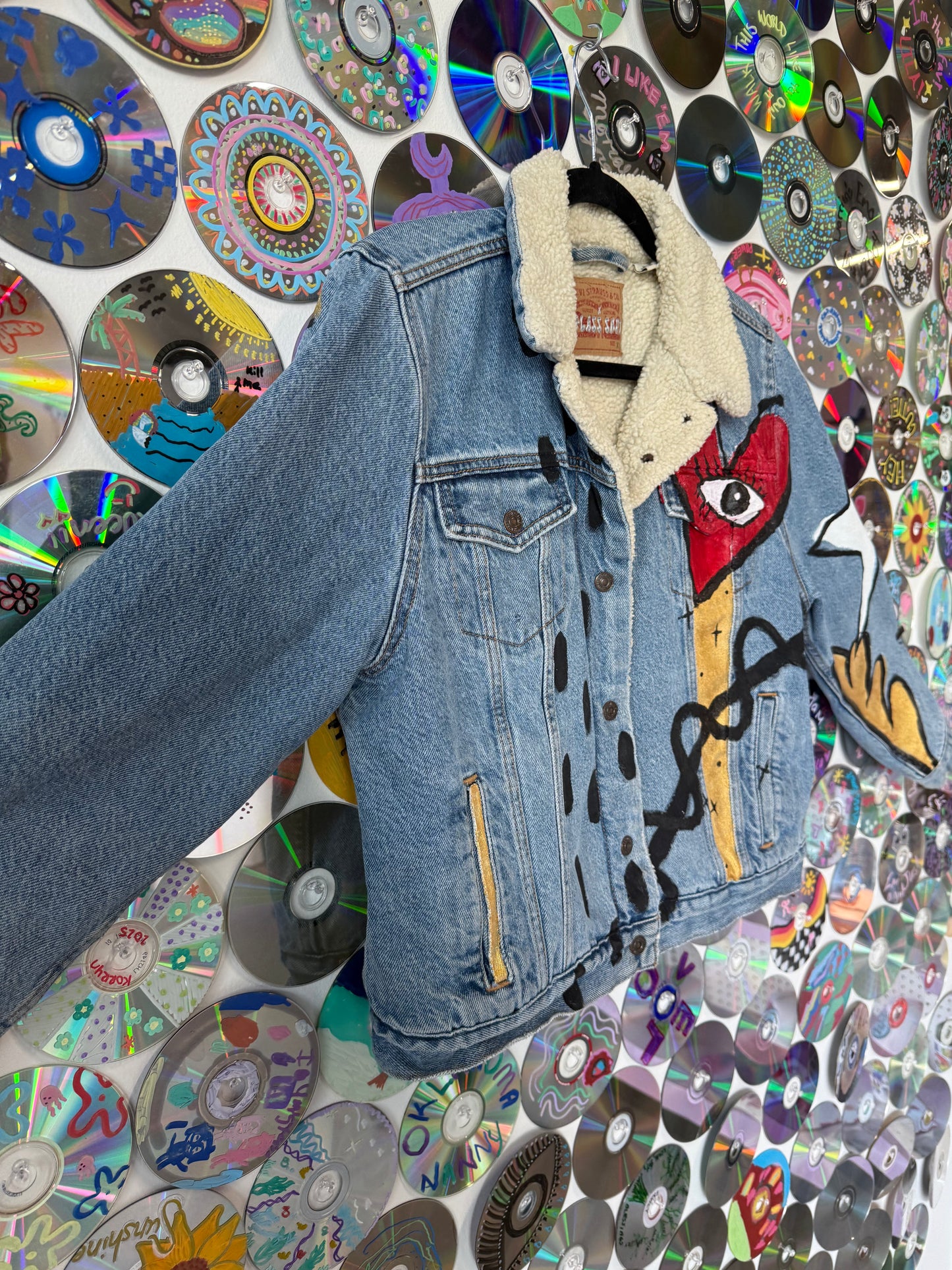 Abstract Youth Denim Jacket #663