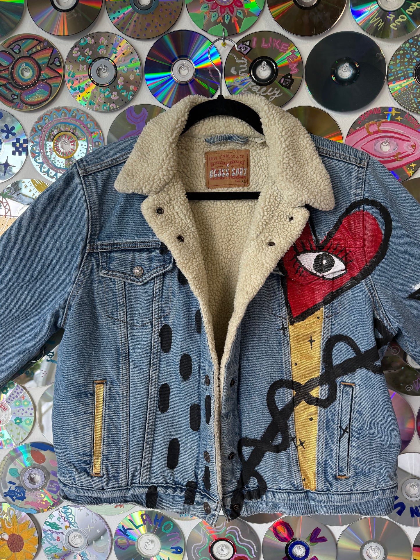 Abstract Youth Denim Jacket #663