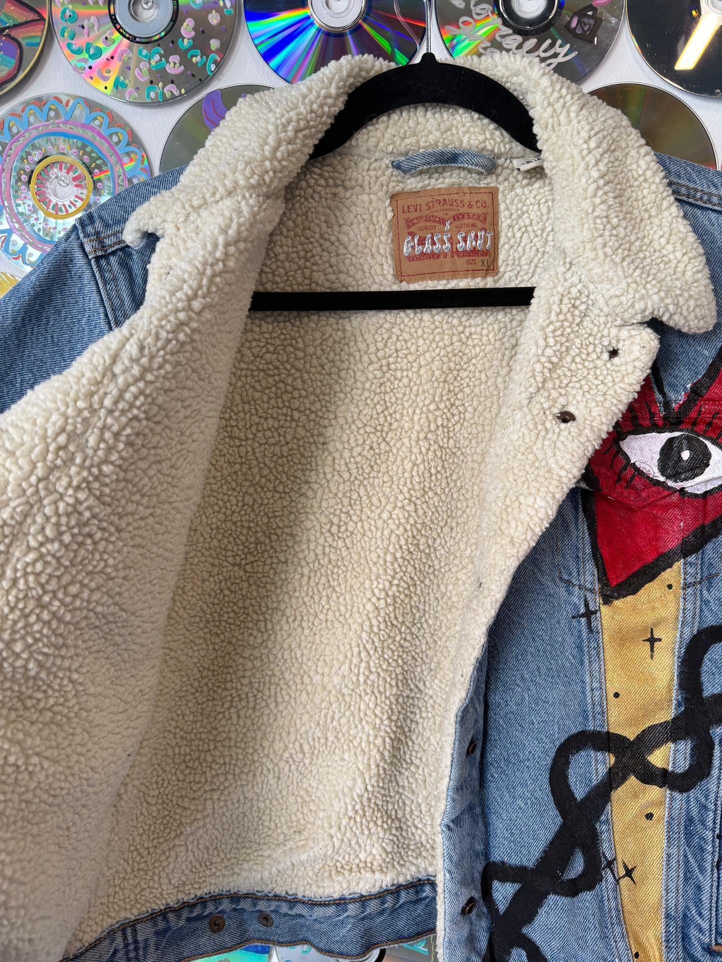Abstract Youth Denim Jacket #663