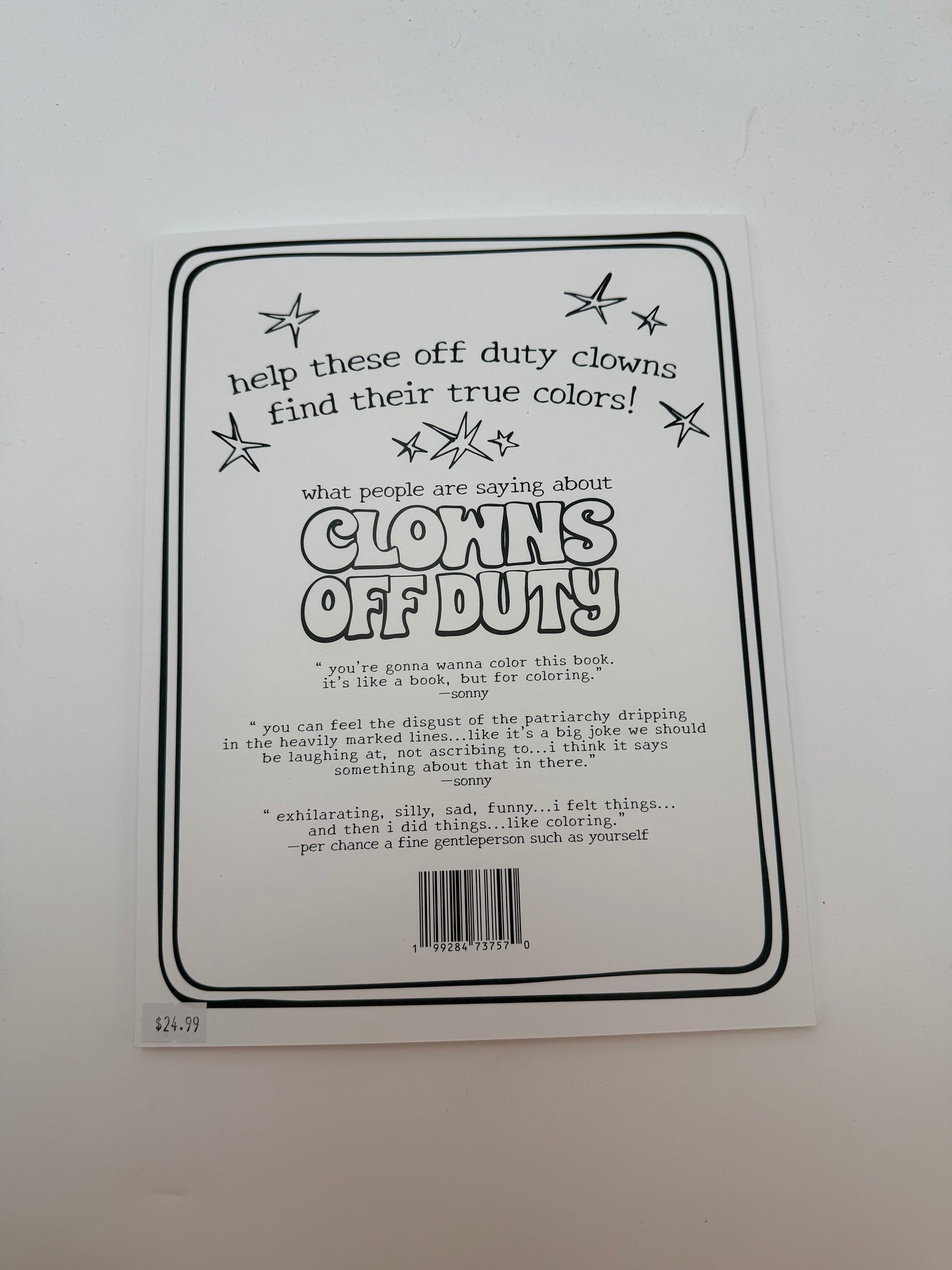 Clowns Off Duty Coloring Book