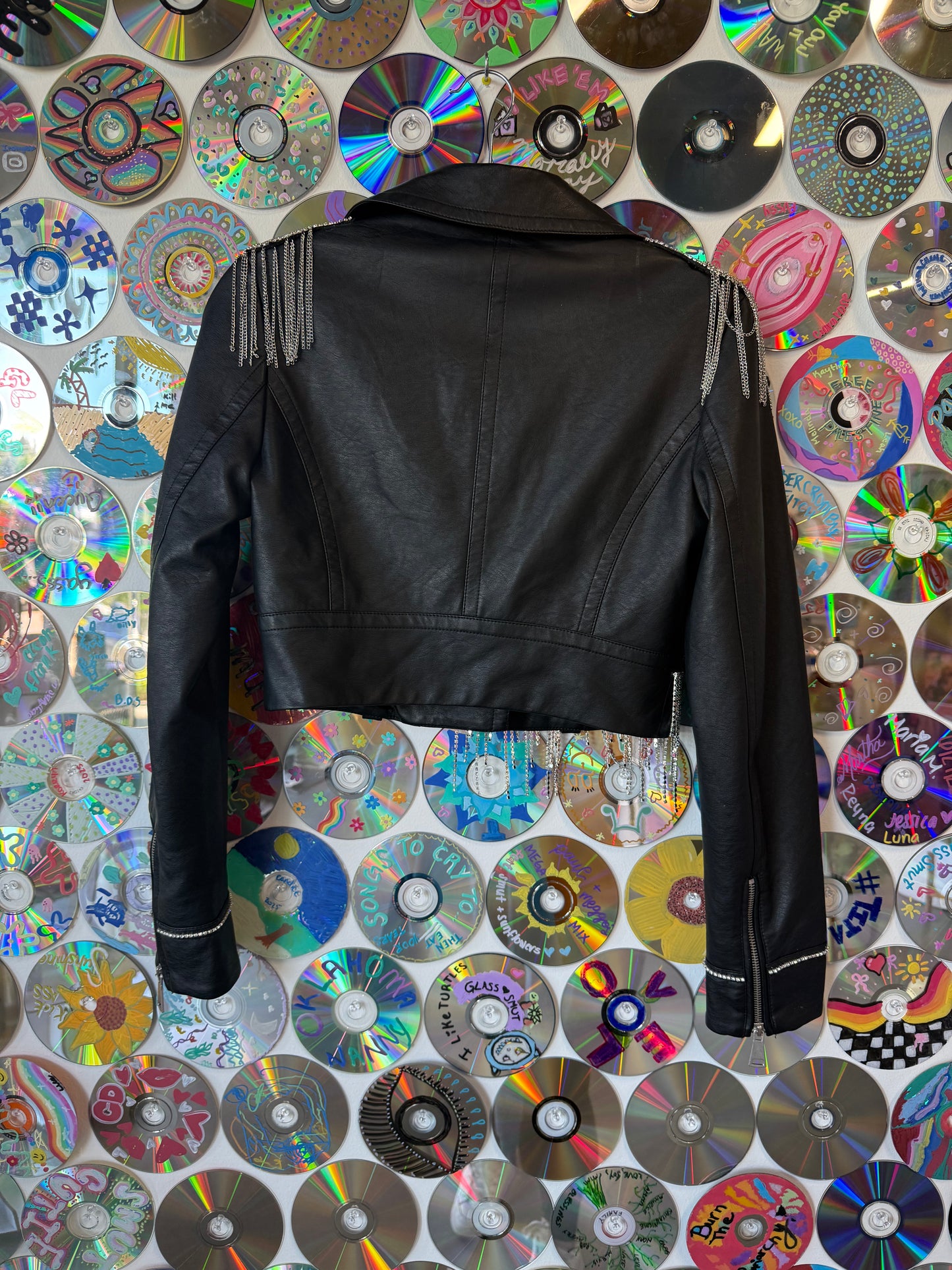 Napalm Era Leather Jacket XS#666