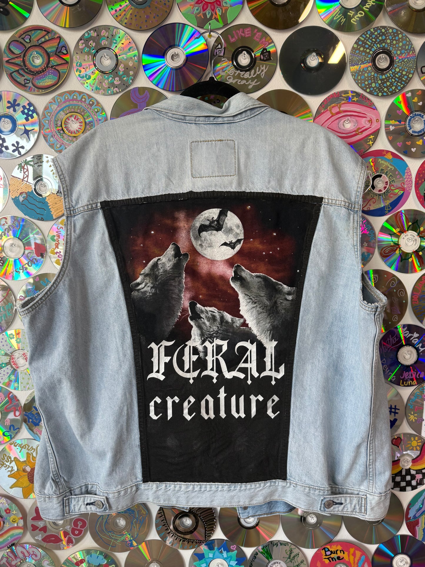#757 - Feral Creature Denim Vest - GlassSmut X Levi Strauss - XXL