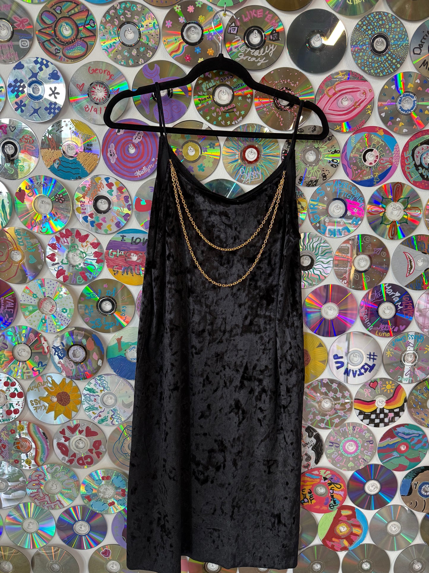 #96 - Little Black Cheetah Dress - S