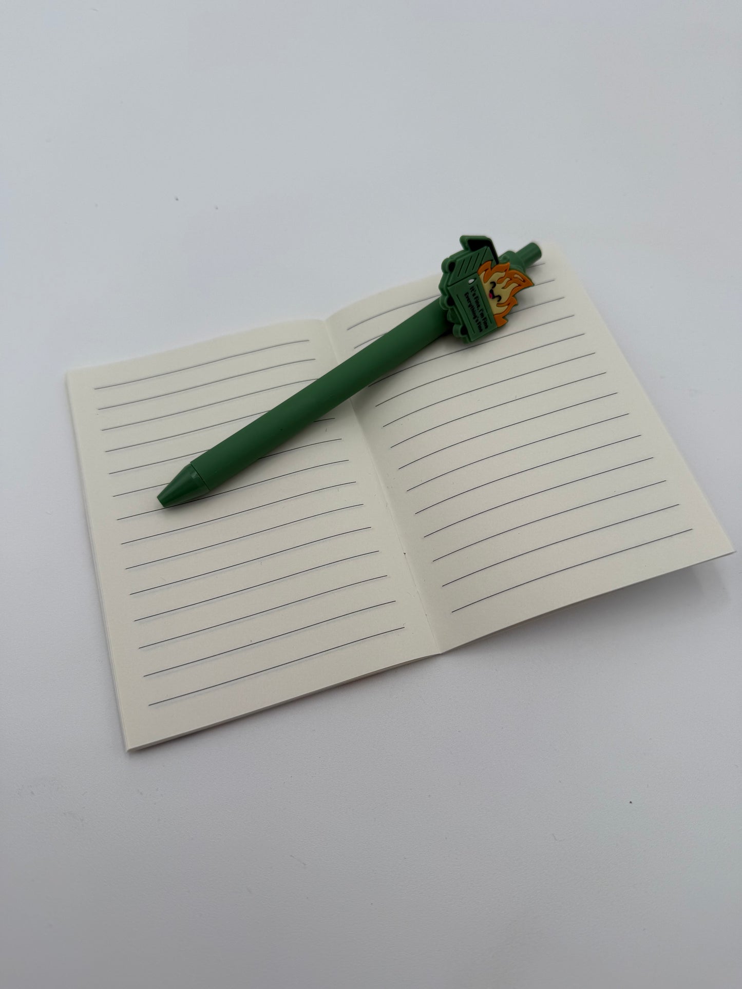 Dumpster Fire Pen and Mini Notebook Set