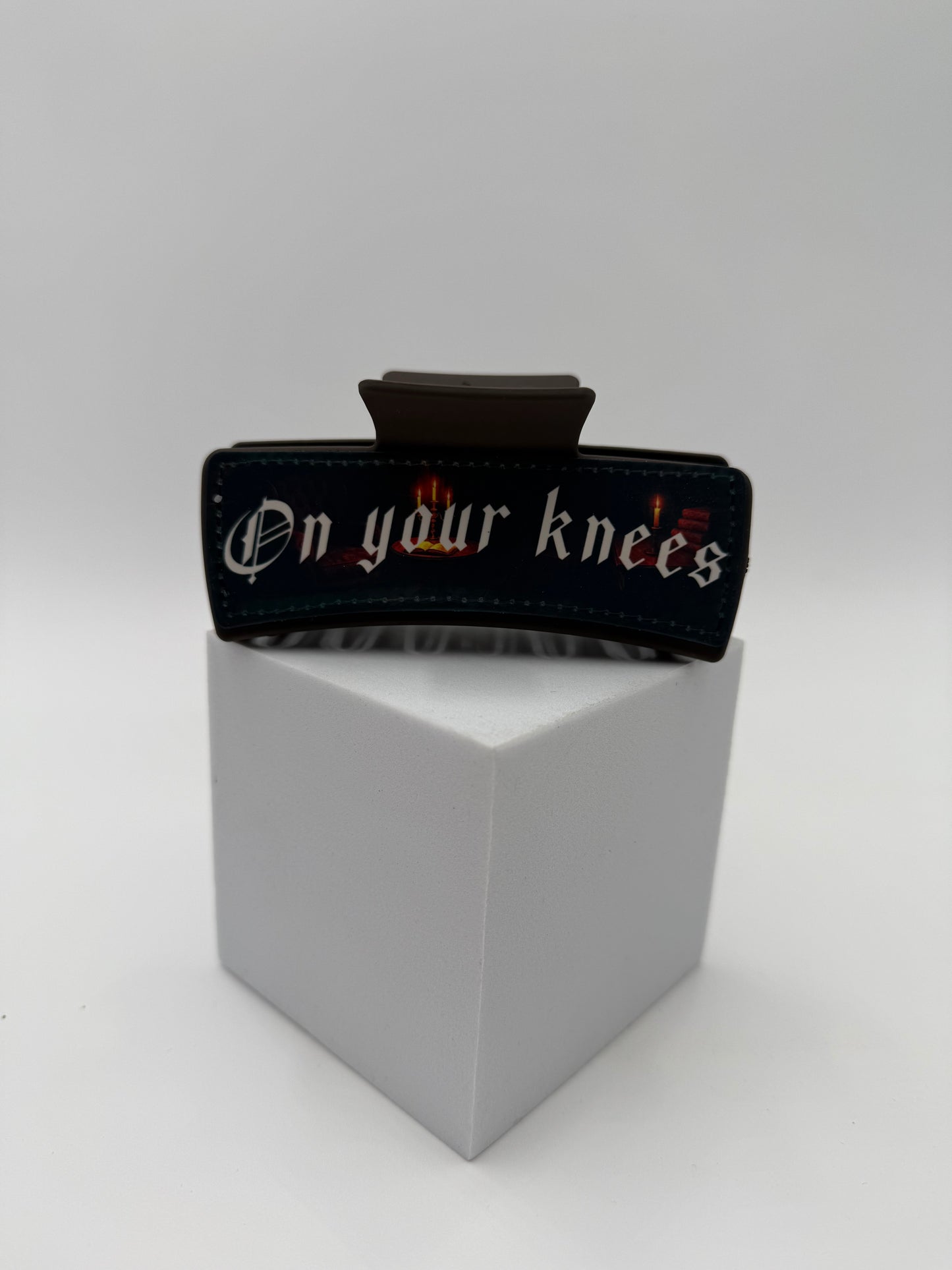 "On your knees, Good Girl" Claw Clip