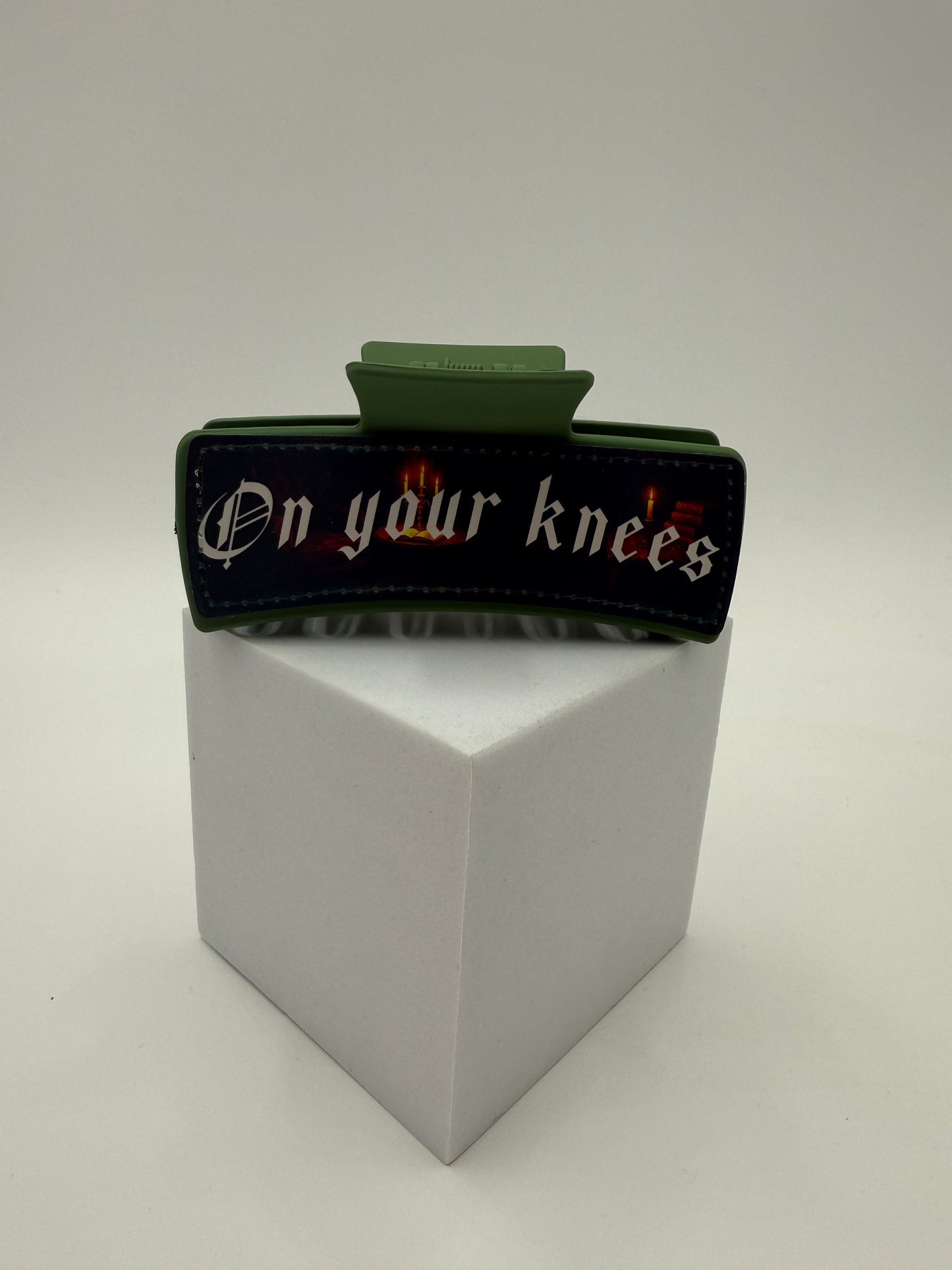 "On your knees, Good Girl" Claw Clip