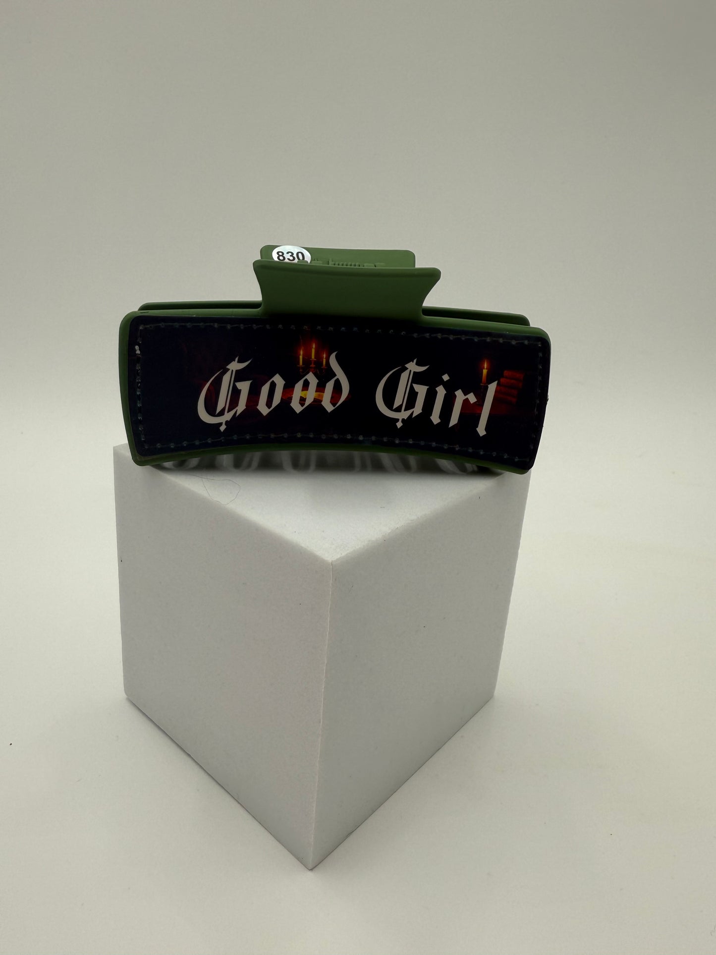 "On your knees, Good Girl" Claw Clip