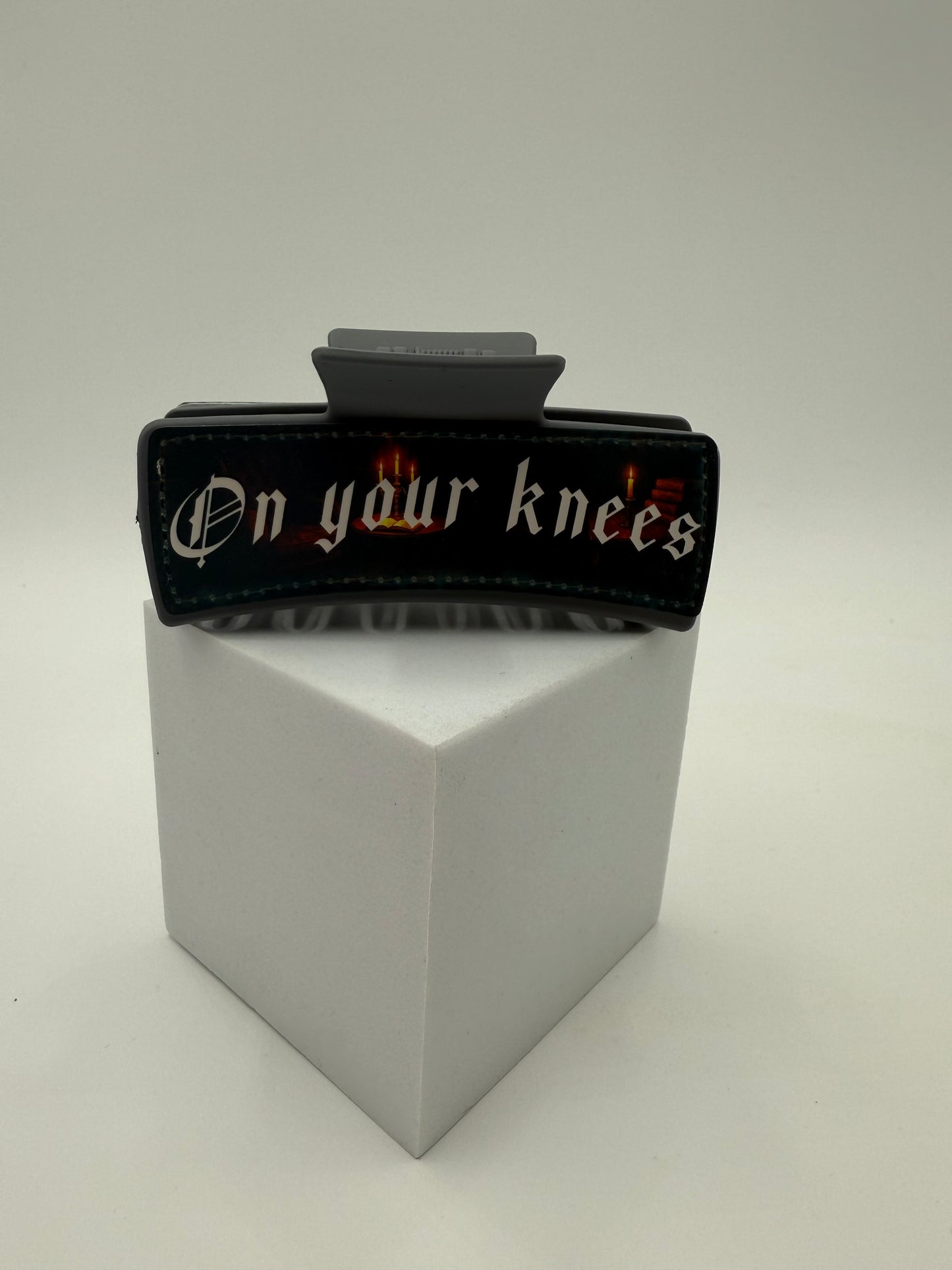"On your knees, Good Girl" Claw Clip