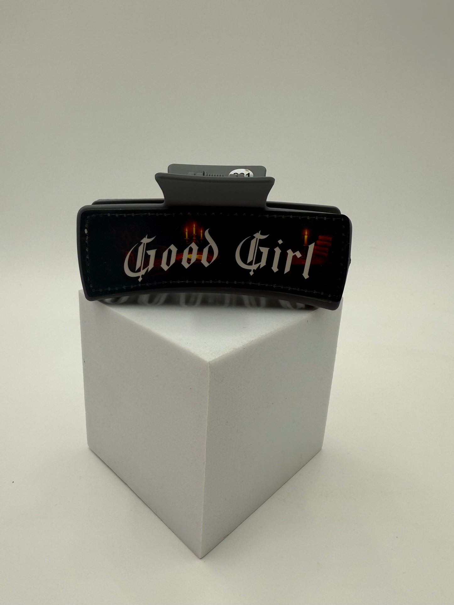 "On your knees, Good Girl" Claw Clip