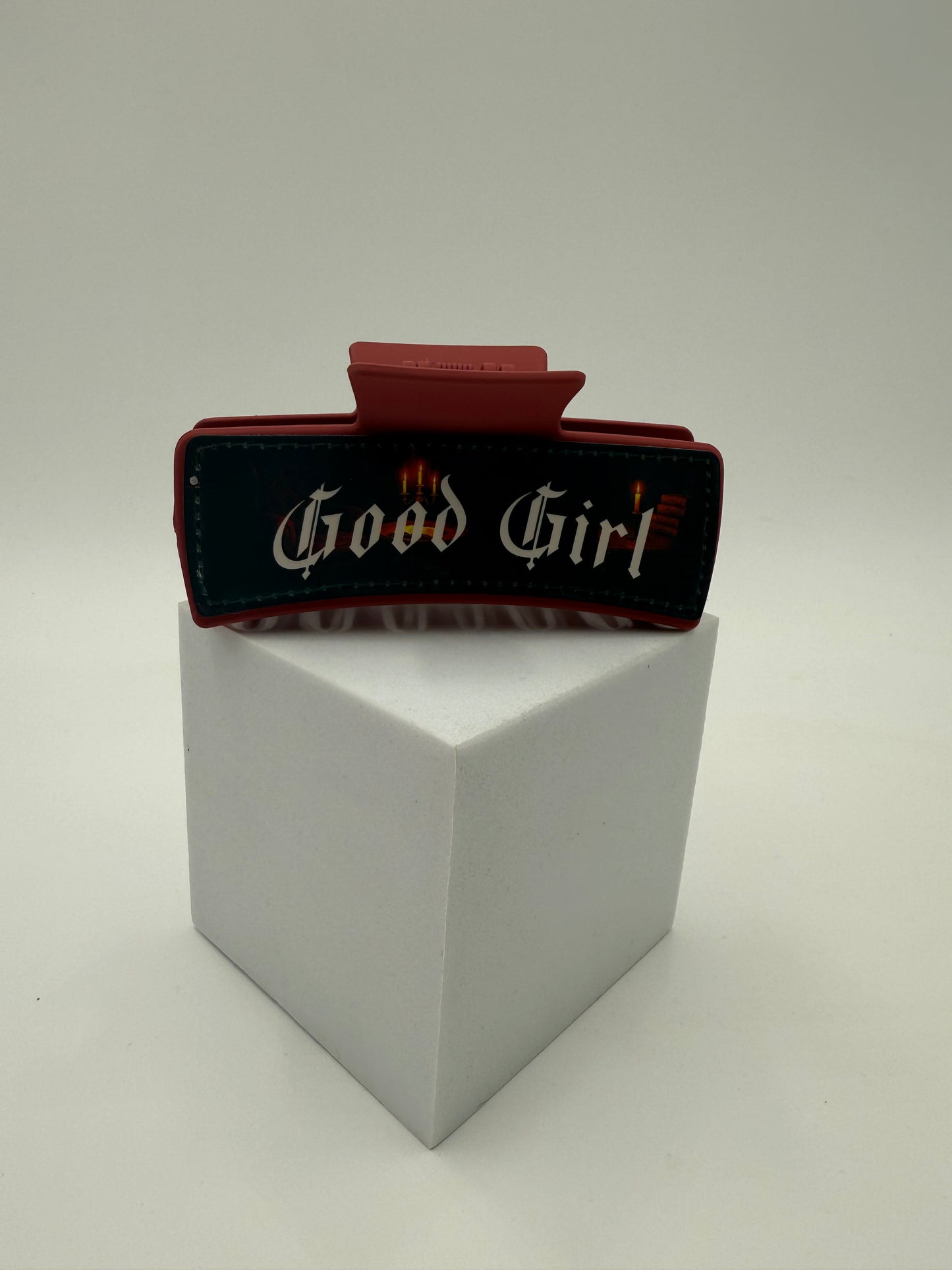 "On your knees, Good Girl" Claw Clip