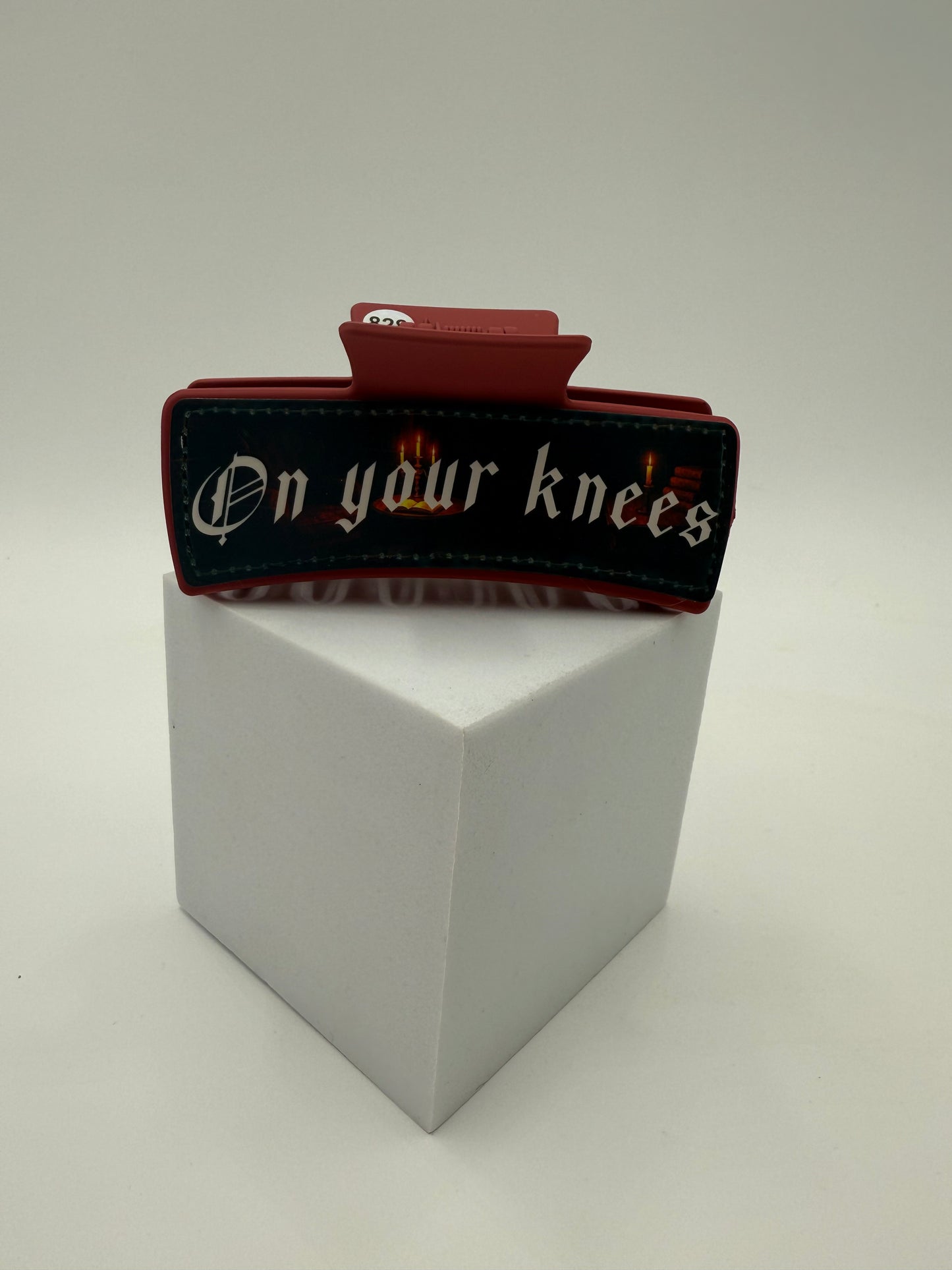"On your knees, Good Girl" Claw Clip