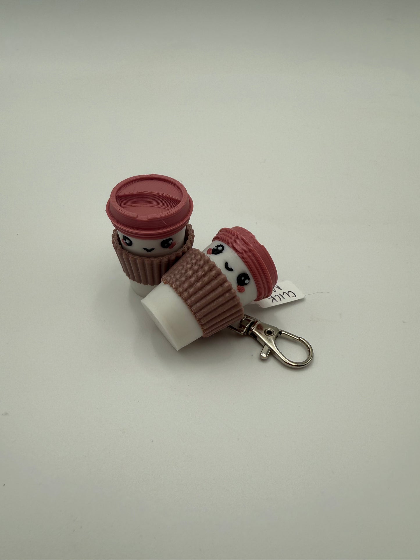 Coffee Cup Clicker Keychains