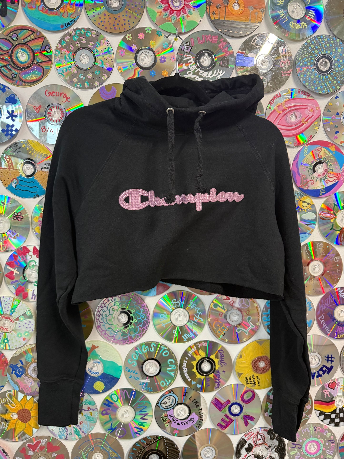 #858 - Champion Crop Hoodie - M