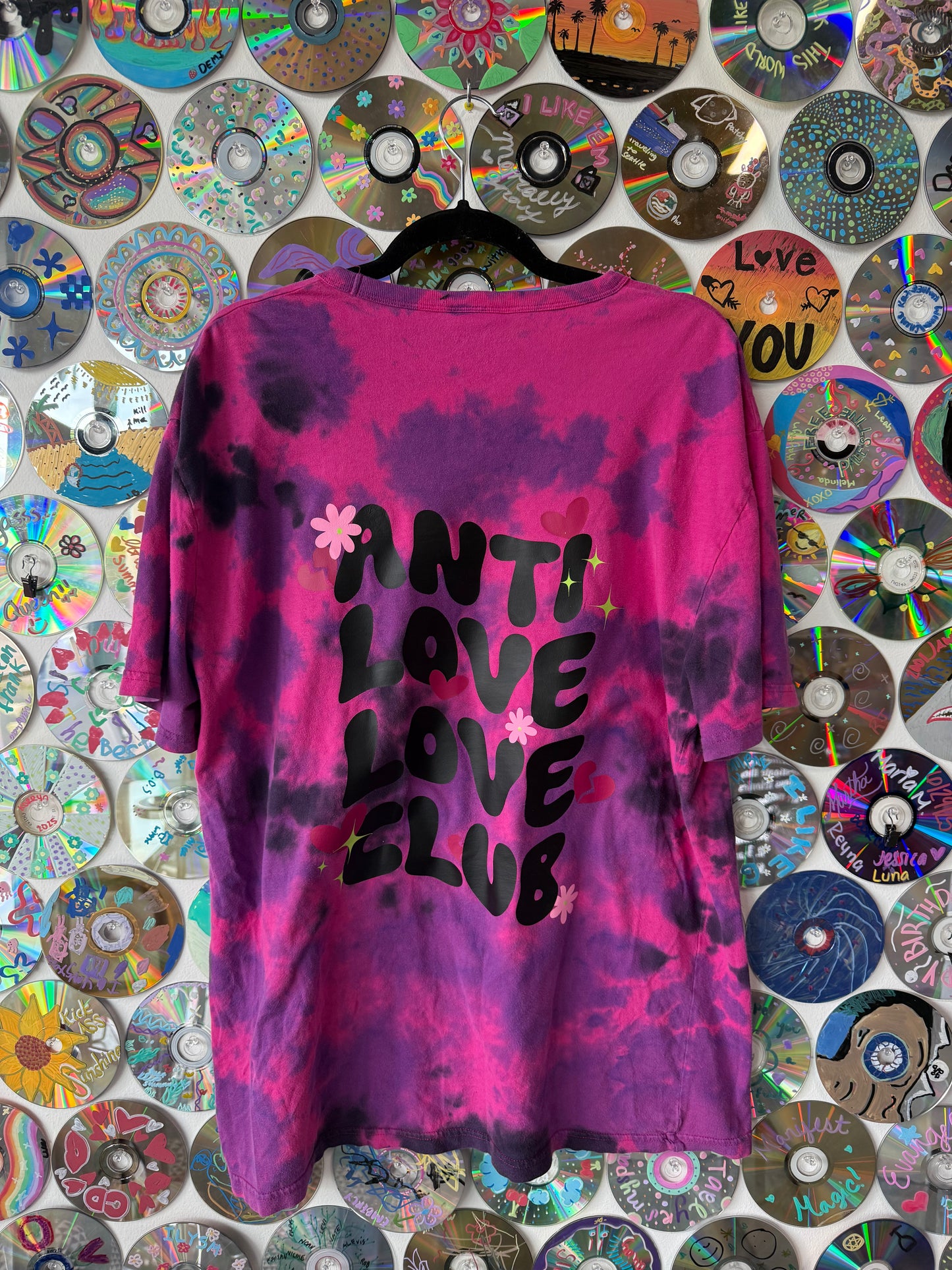 #199 - Anti-Love Love Club tye dye t-shirt - L