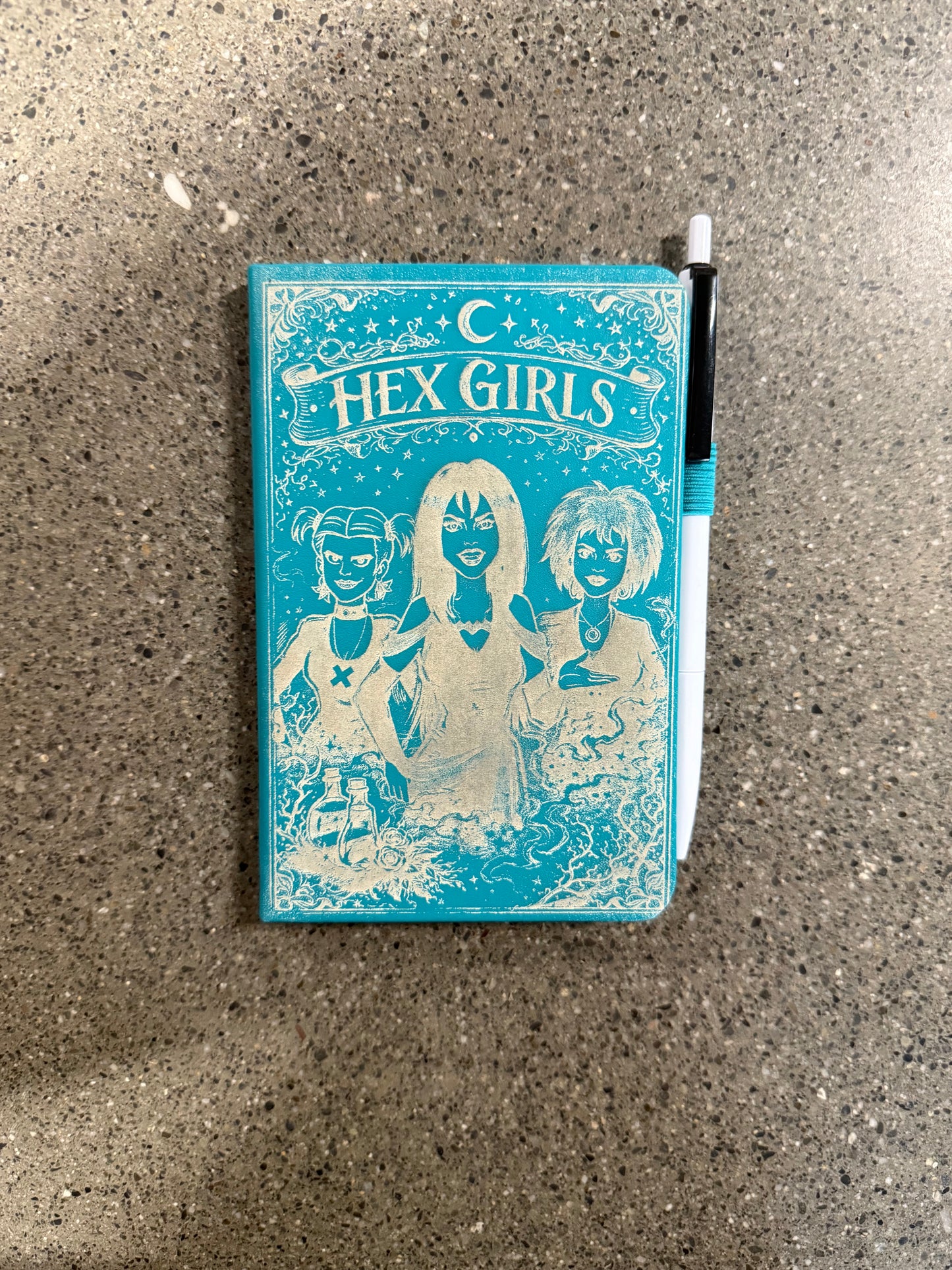 #973 - Hex Girls Mini Notebook and Pen - Teal