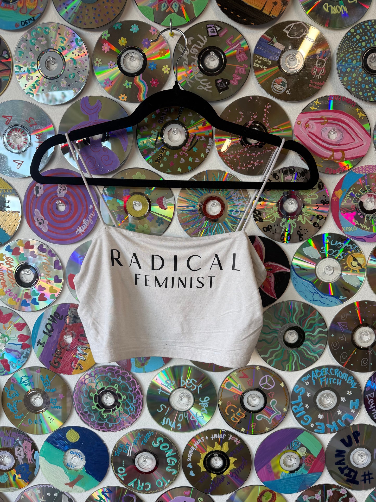 #11 - Radical Feminist Crop Tank - S
