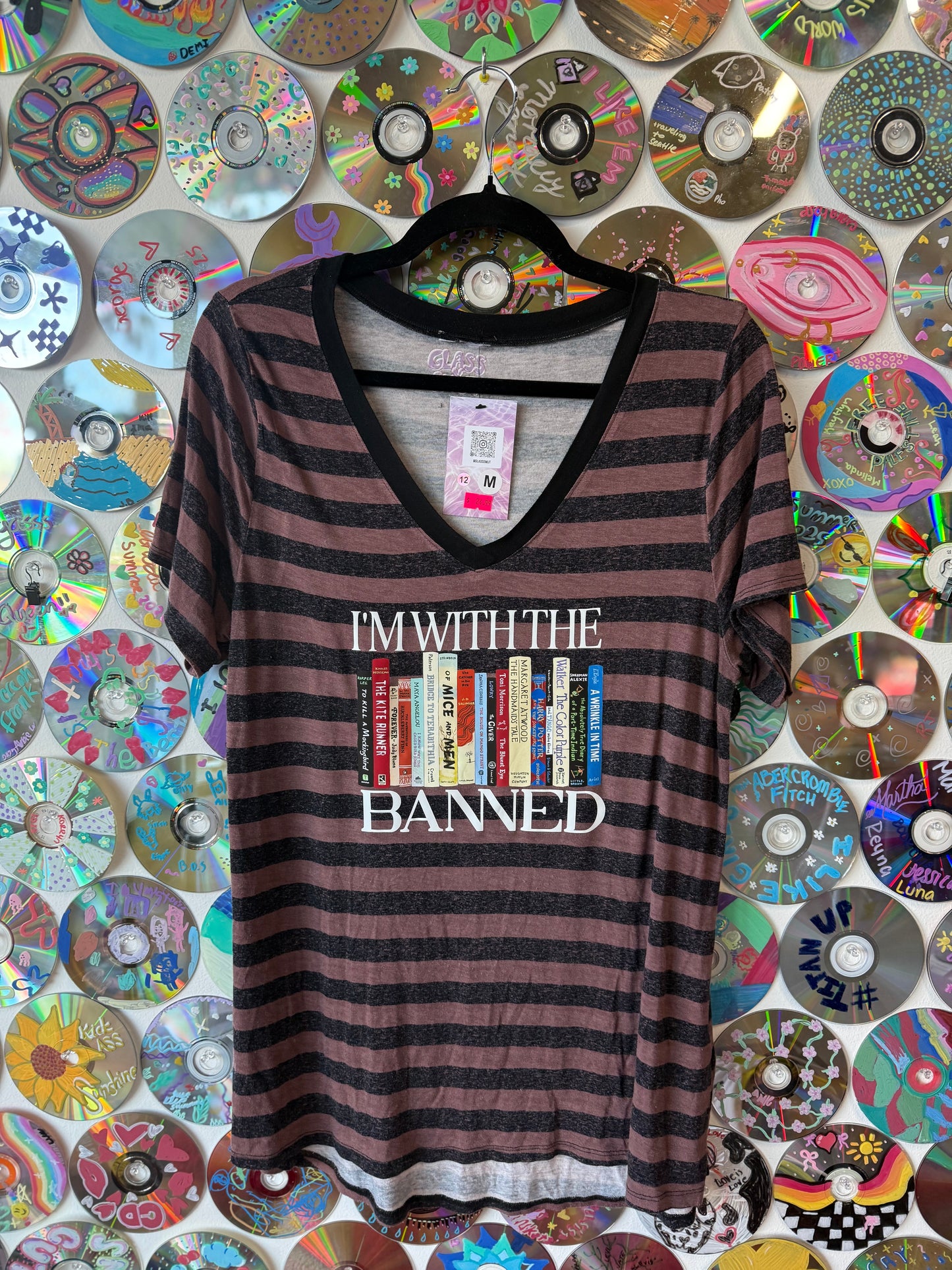 #12 - I'm With The Banned v-neck t-shirt - M