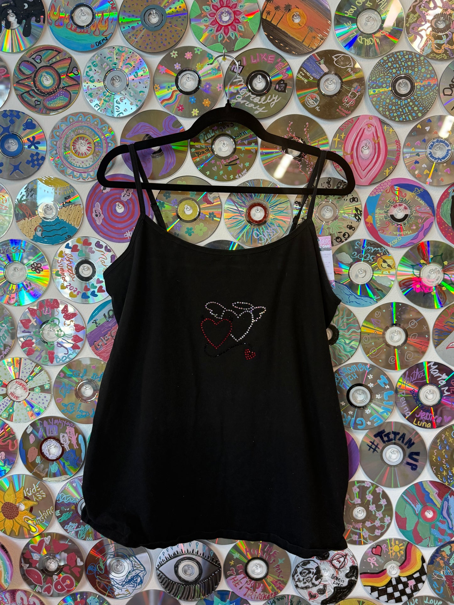 #153 - Twin Hearts tank top - XL