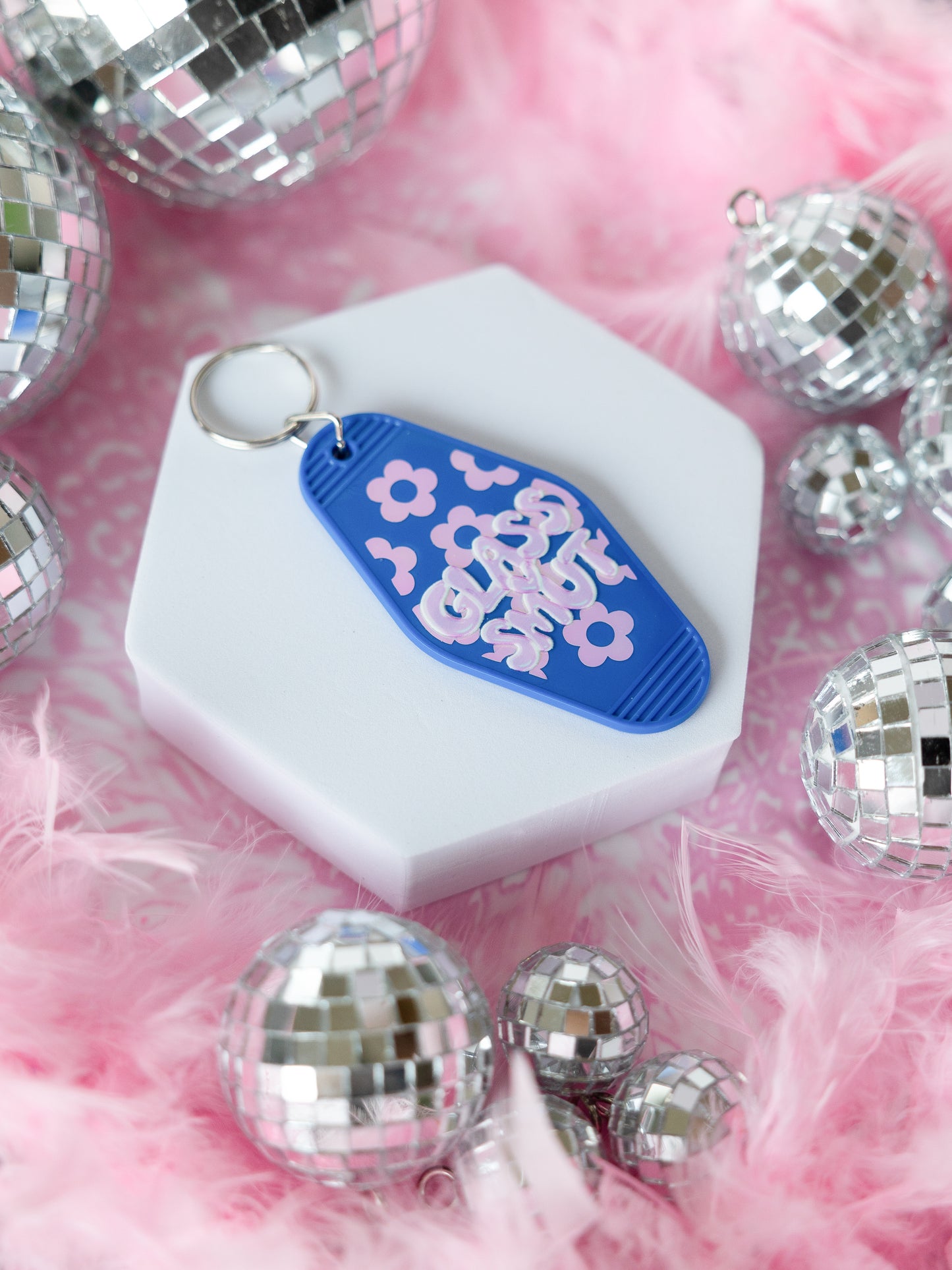 Hot Girls Hit Curbs Keychain