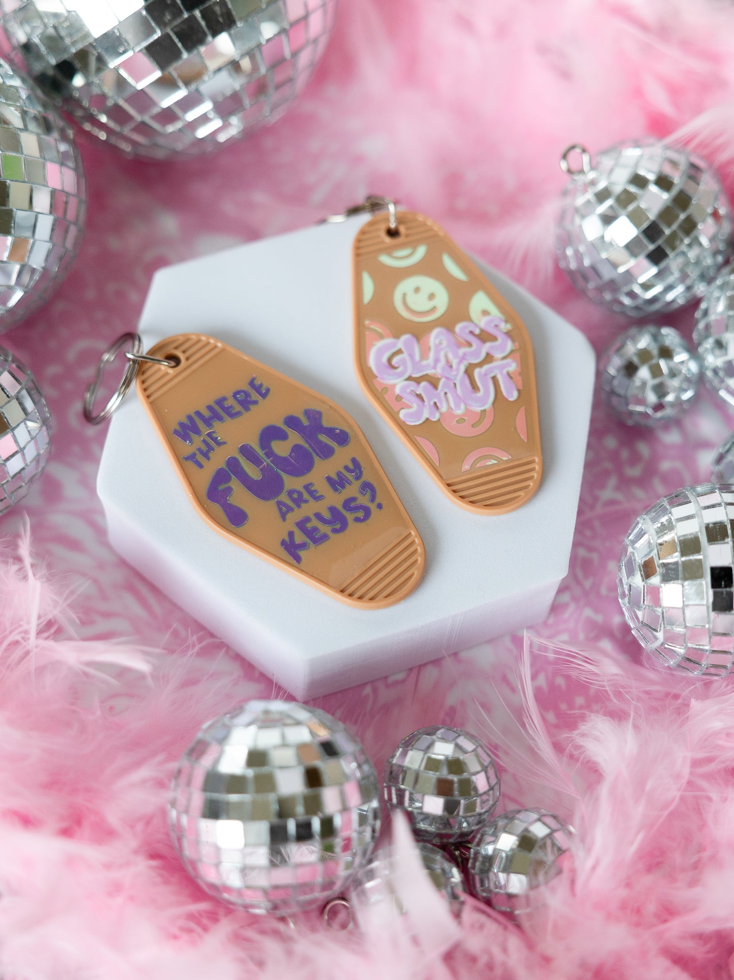 Hot Girls Hit Curbs Keychain