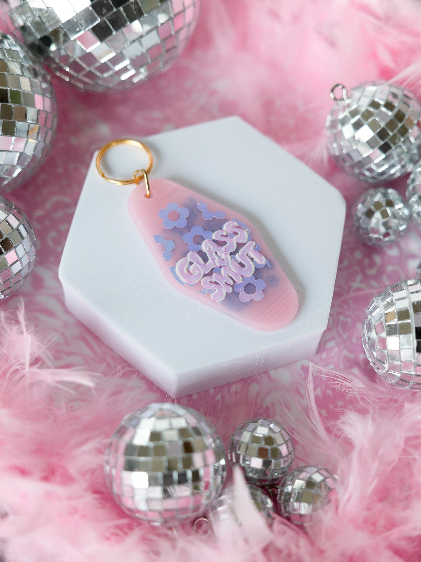 Hot Girls Hit Curbs Keychain